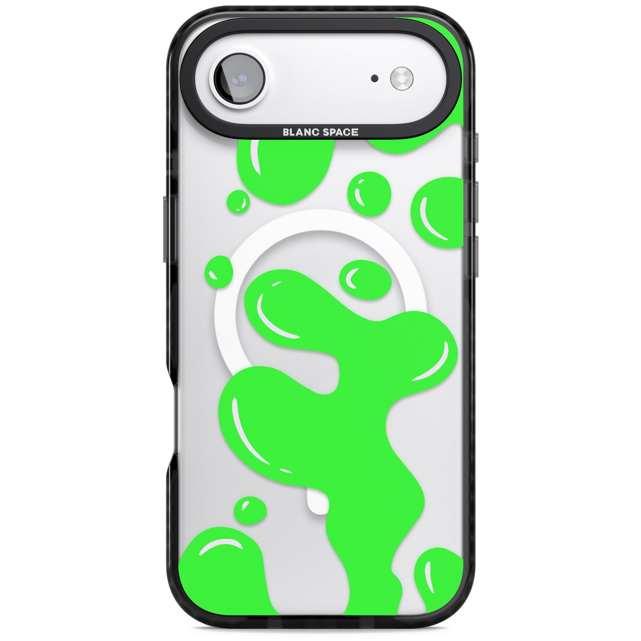 Green Lava Lamp iPhone 17 Air Impact Pro Black Phone Case