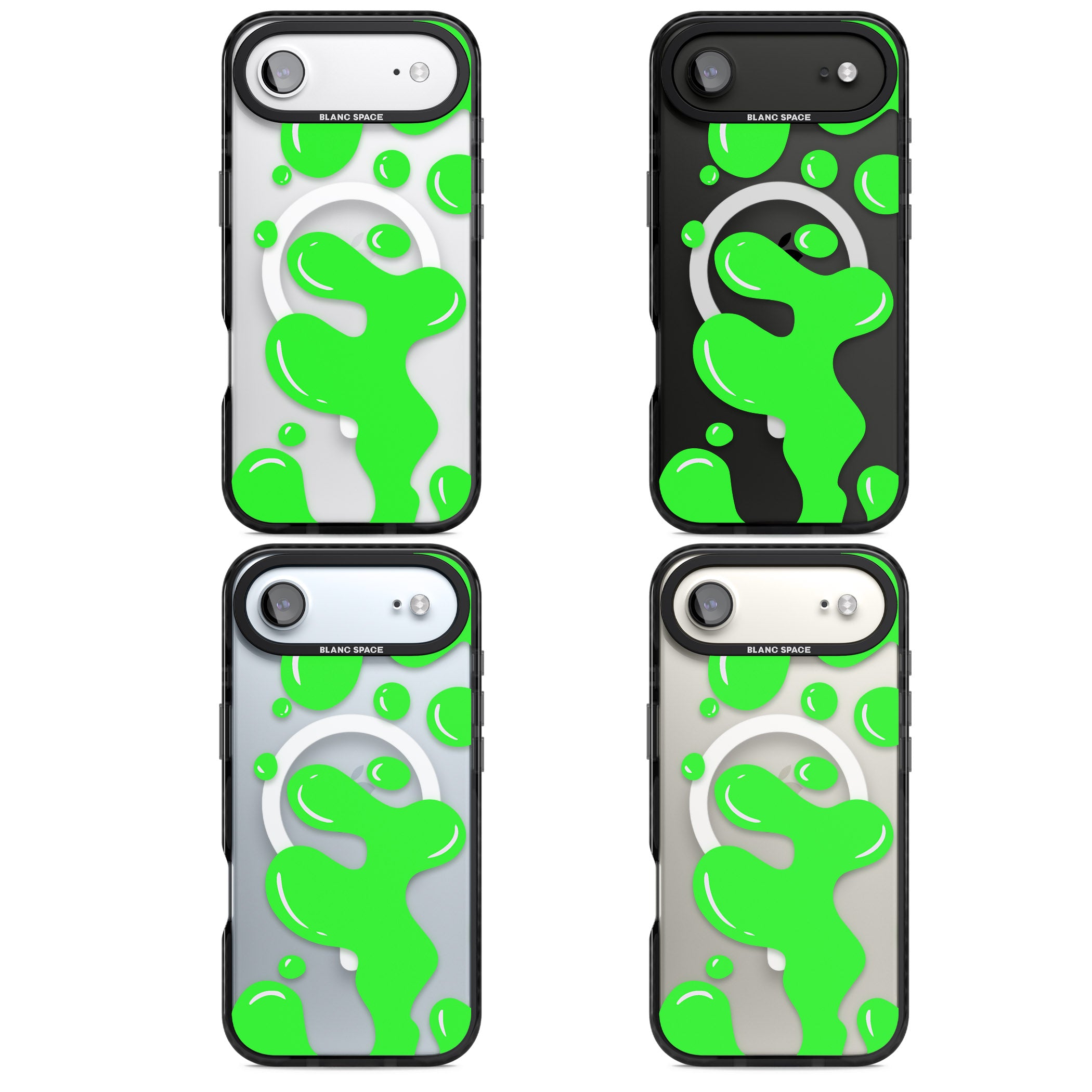 Green Lava Lamp iPhone 17 Air Impact Pro Black Phone Case APT Impact Protection