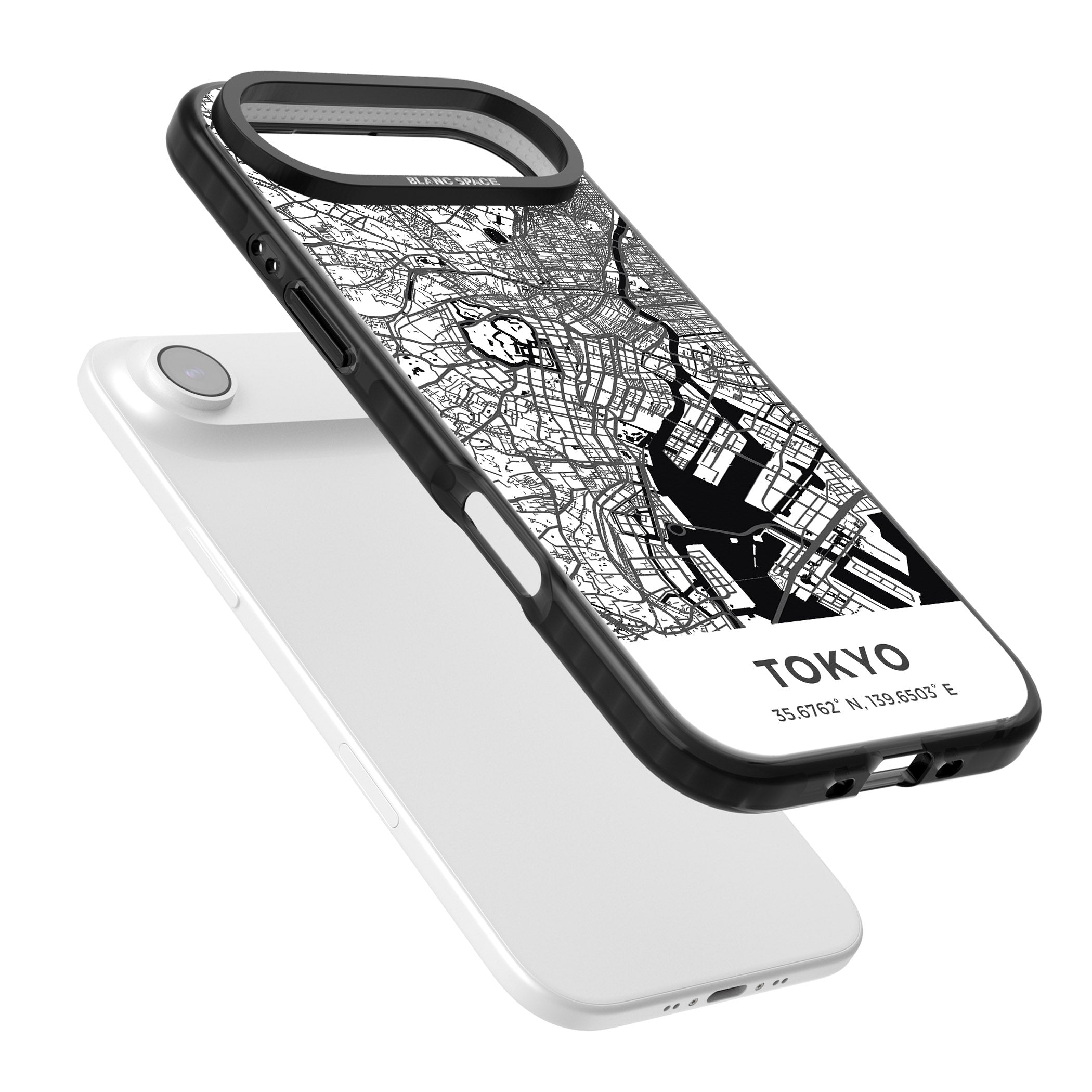 Tokyo Map iPhone 17 Air Impact Pro Black Phone Case Colours