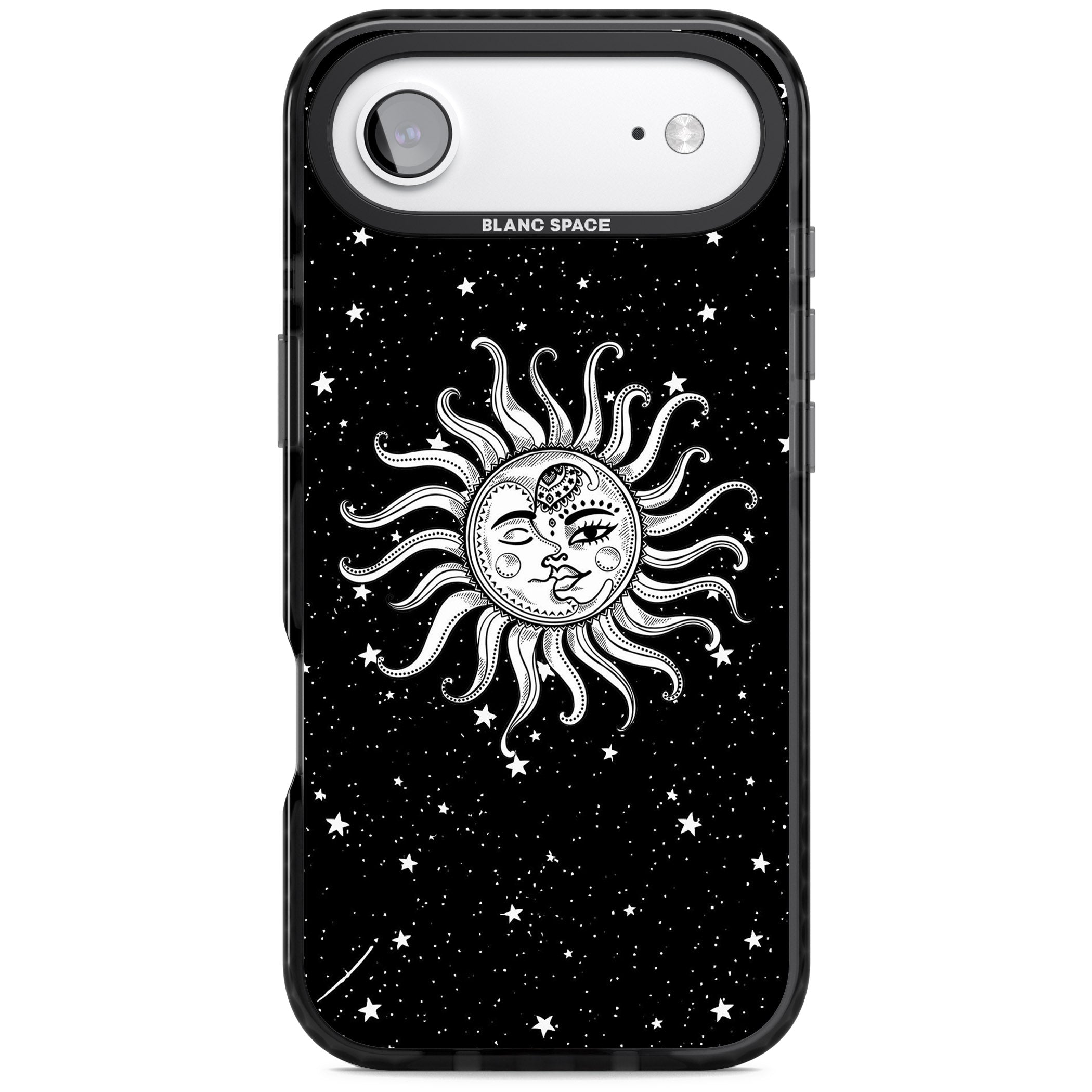 Mystic Sun Moon iPhone 17 Air Impact Pro Black Phone Case
