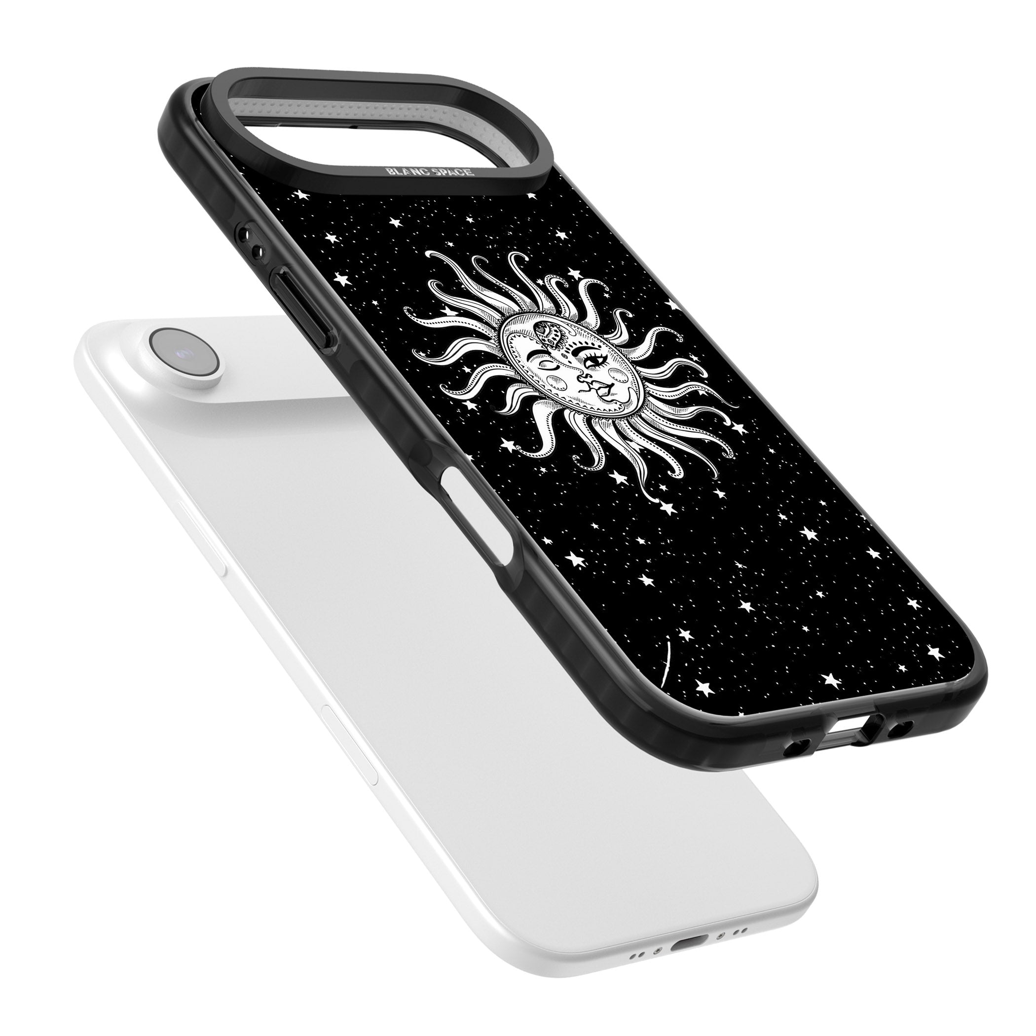 Mystic Sun Moon iPhone 17 Air Impact Pro Black Phone Case Colours