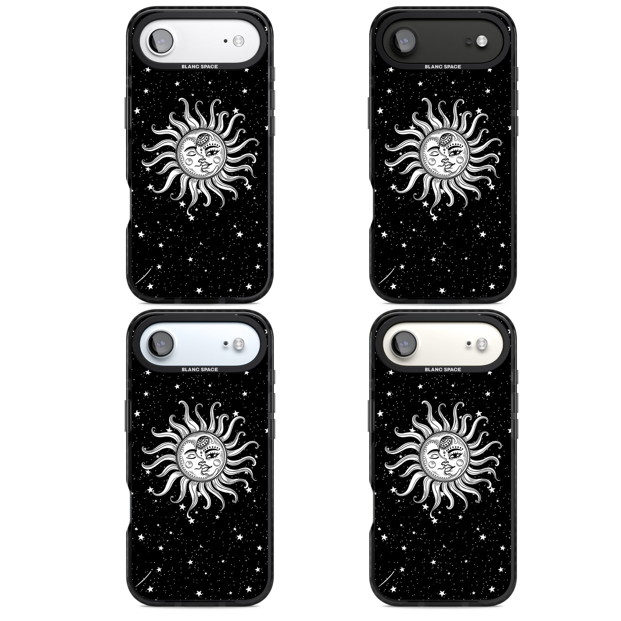 Mystic Sun Moon iPhone 17 Air Impact Pro Black Phone Case APT Impact Protection