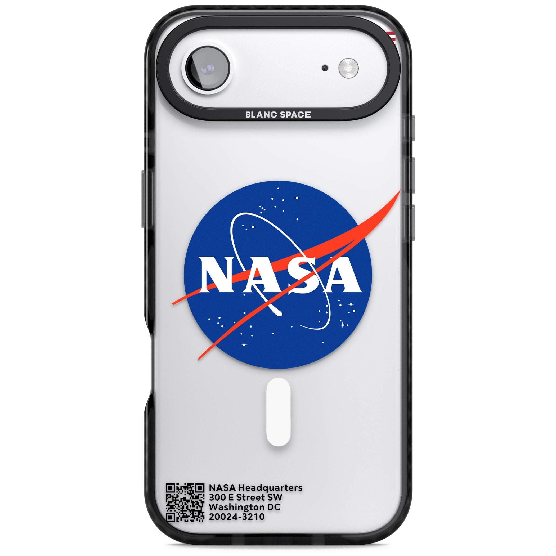 Nasa Meatball iPhone 17 Air Impact Pro Black Phone Case