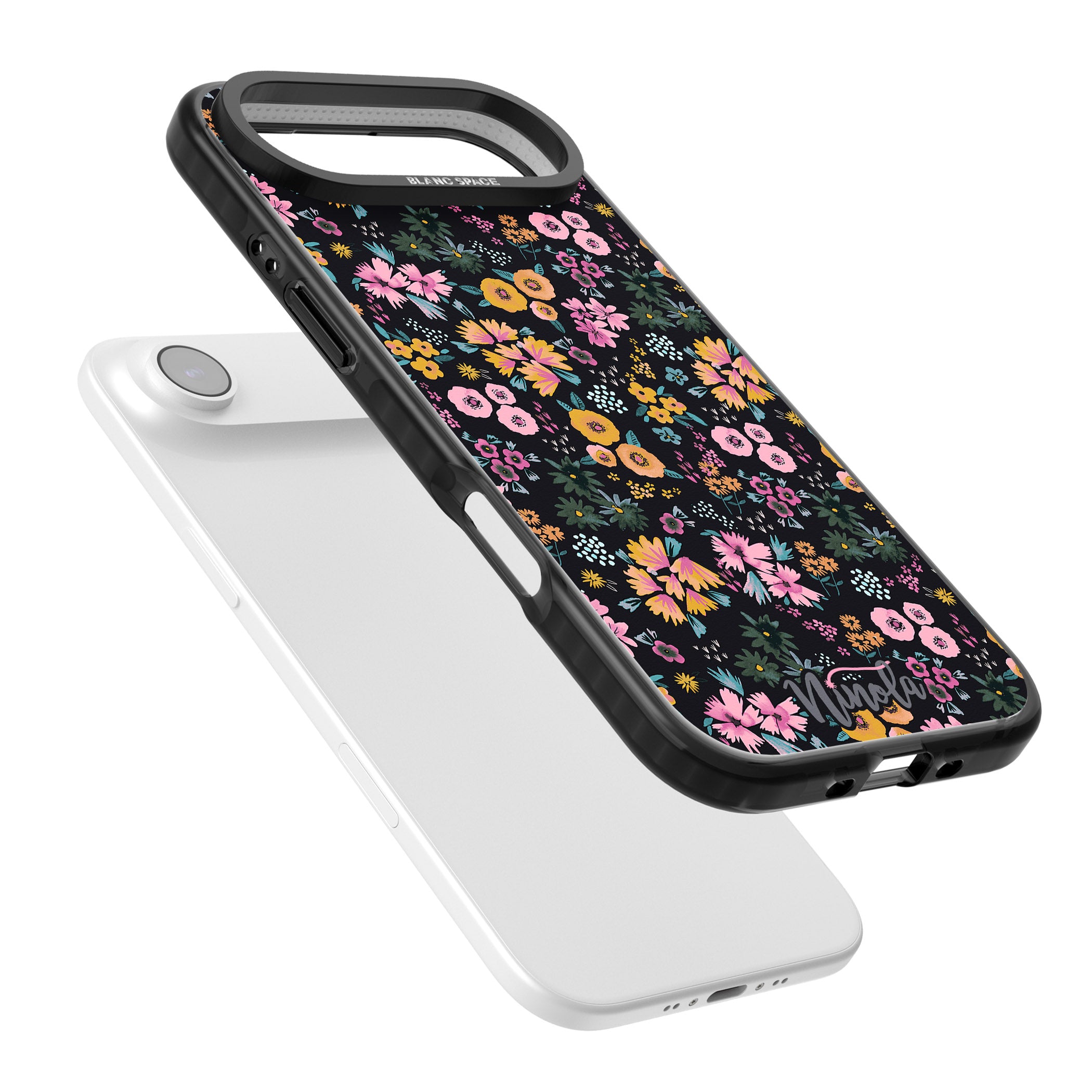 Blossom Field iPhone 17 Air Impact Pro Black Phone Case Colours