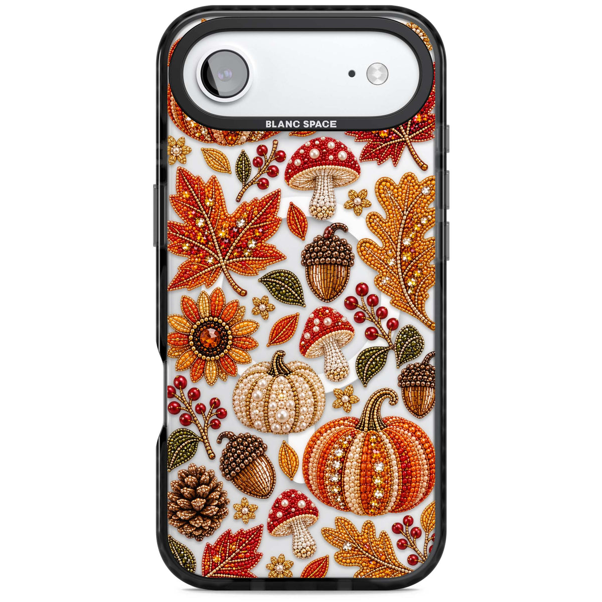 Beaded Autumn iPhone case | Black Impact Magsafe case for iPhone Air