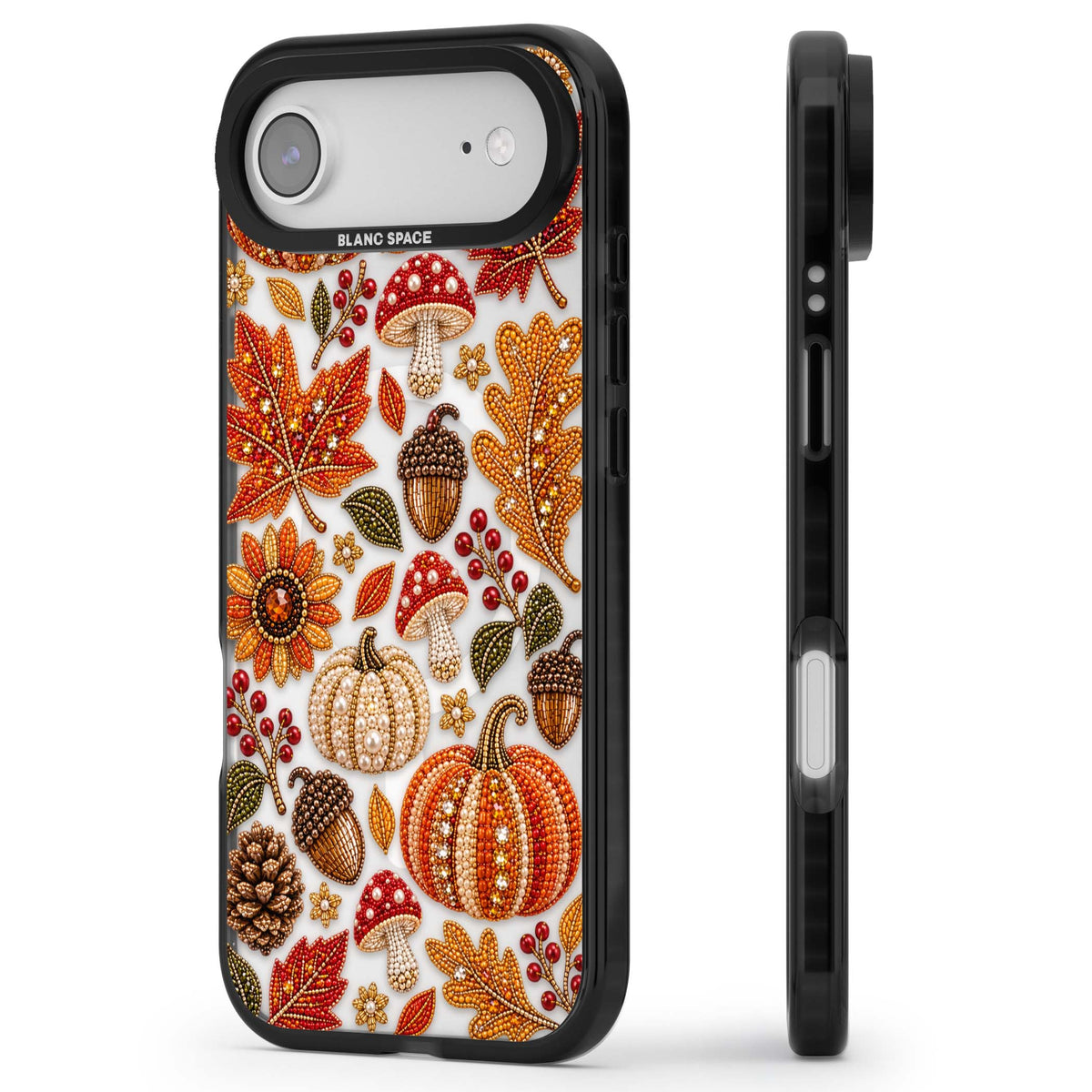 Beaded Autumn iPhone case | Black Impact Magsafe case for iPhone Air