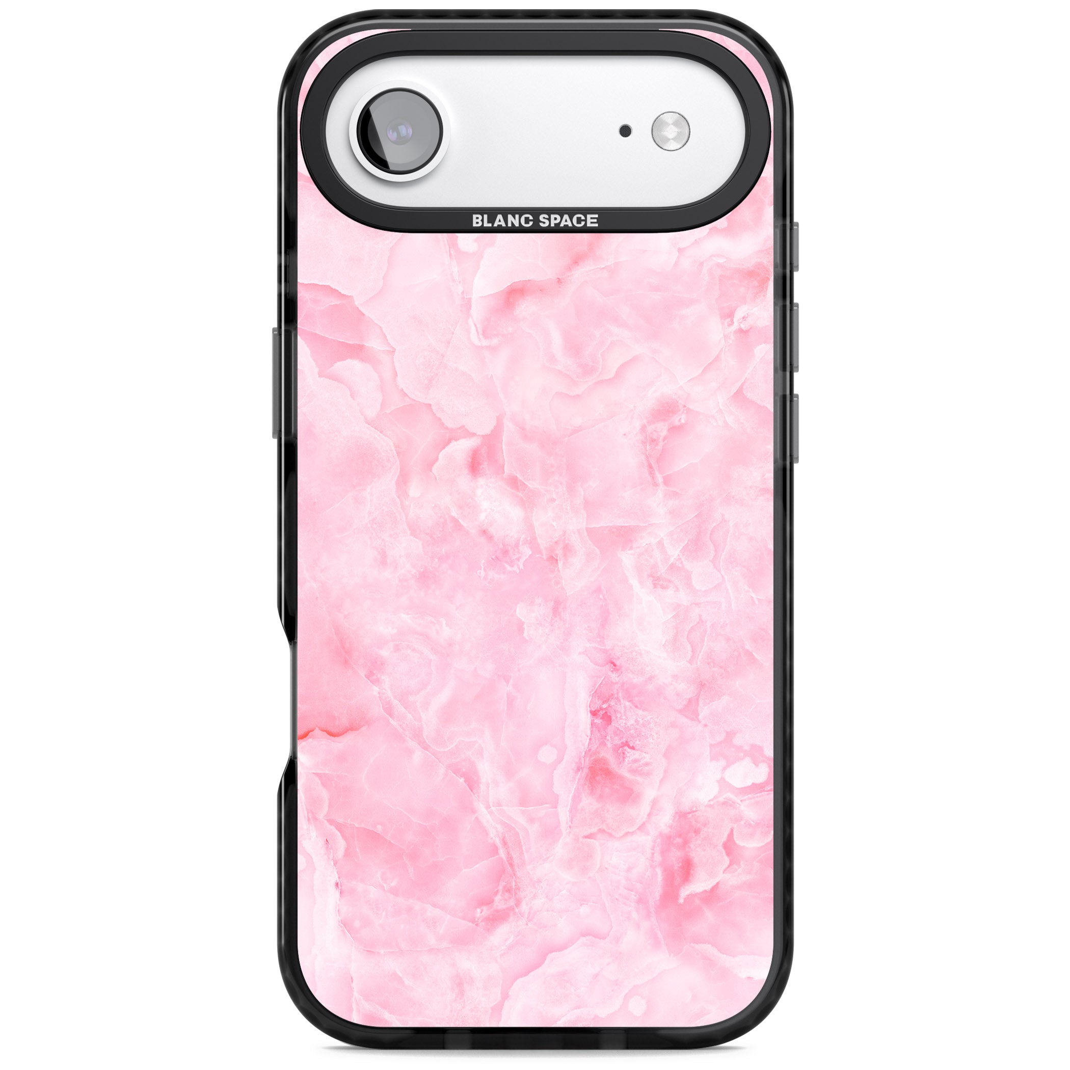 Pink Onyx Marble iPhone 17 Air Impact Pro Black Phone Case