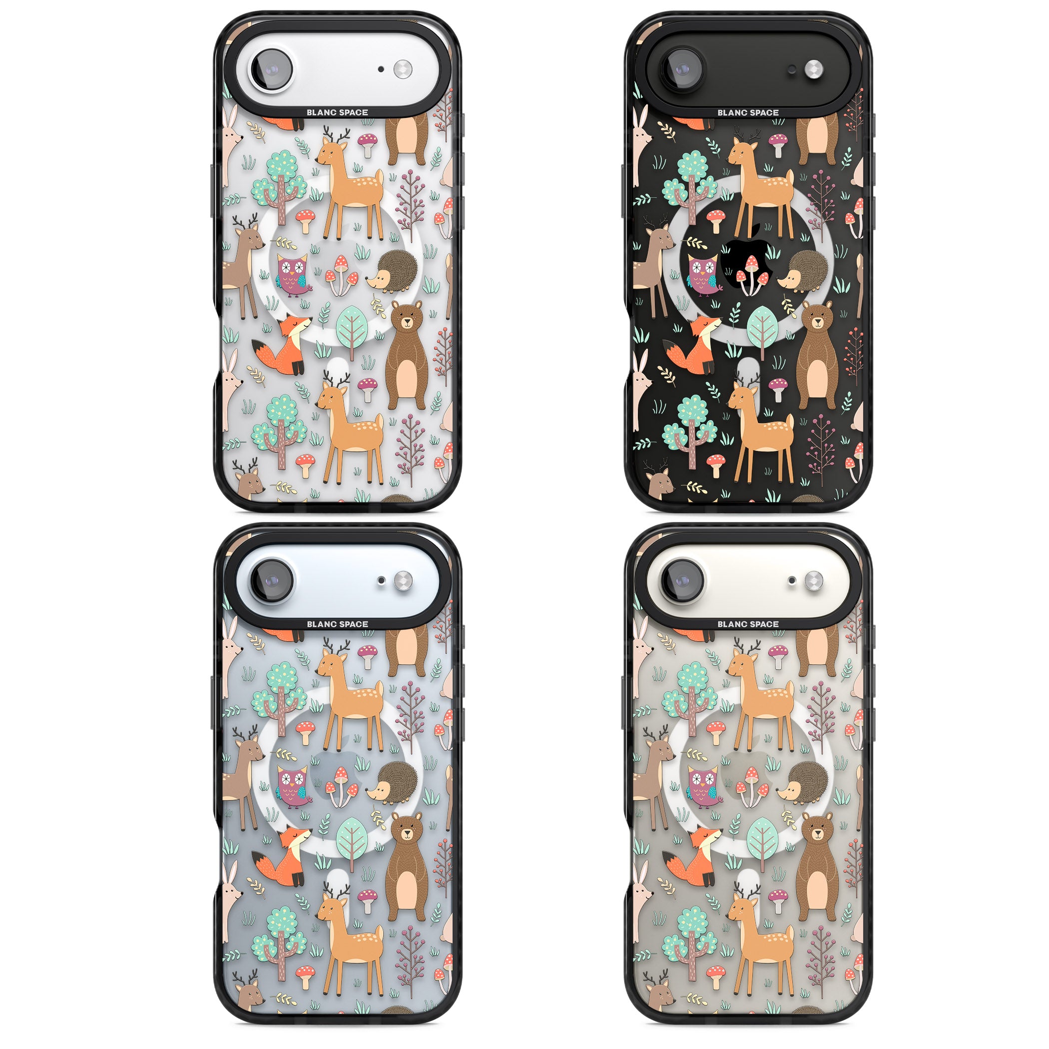 Wildlife Pattern iPhone 17 Air Impact Pro Black Phone Case APT Impact Protection