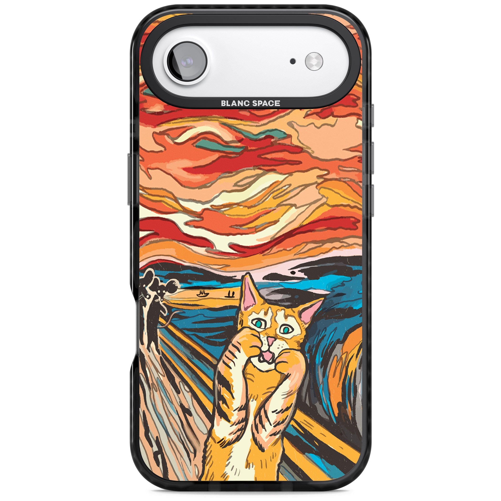 The Meow iPhone 17 Air Impact Pro Black Phone Case