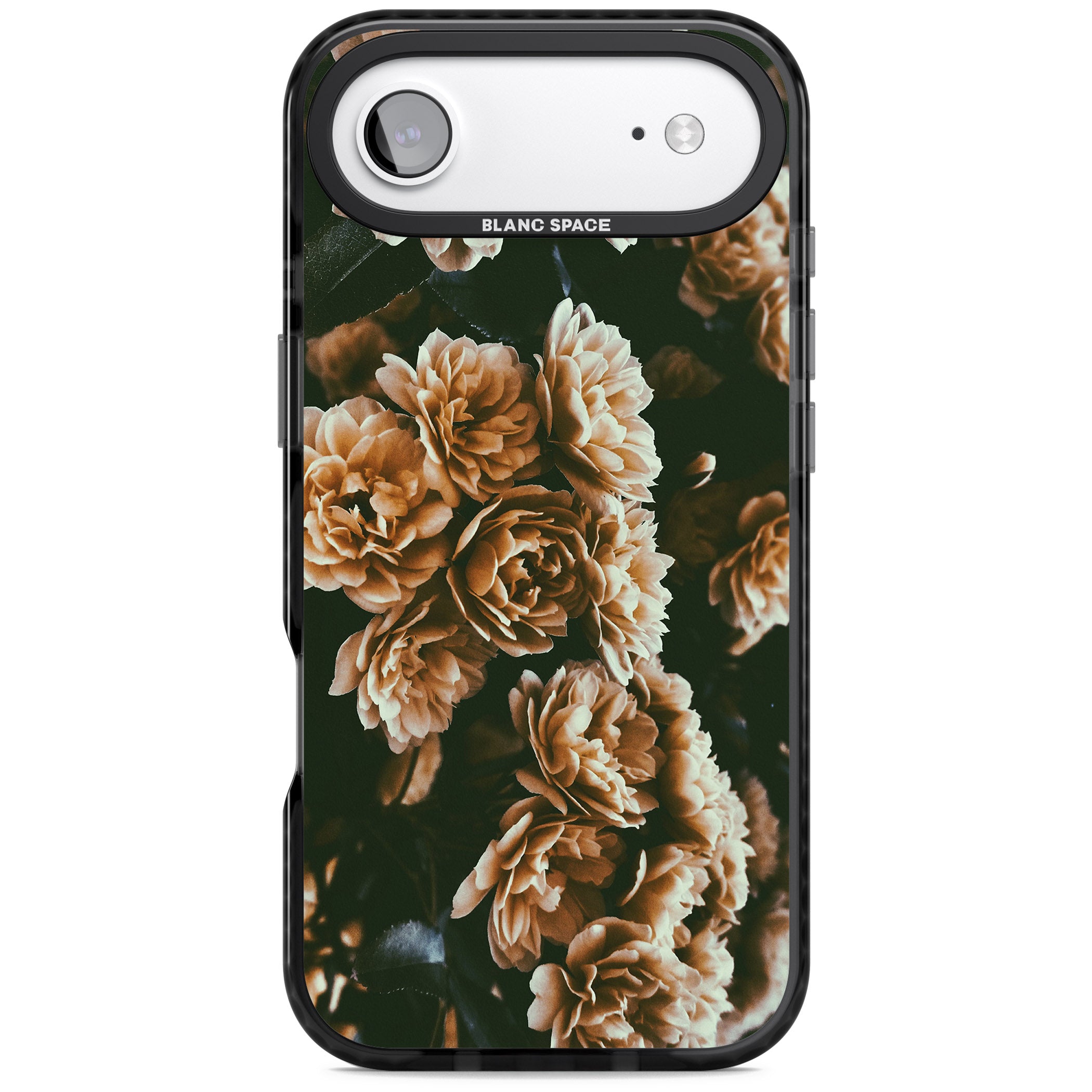 Moody Peony iPhone 17 Air Impact Pro Black Phone Case