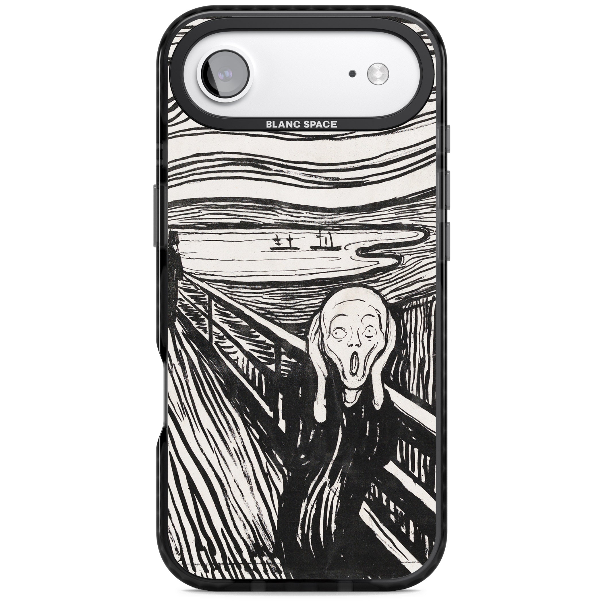 The Scream iPhone 17 Air Impact Pro Black Phone Case