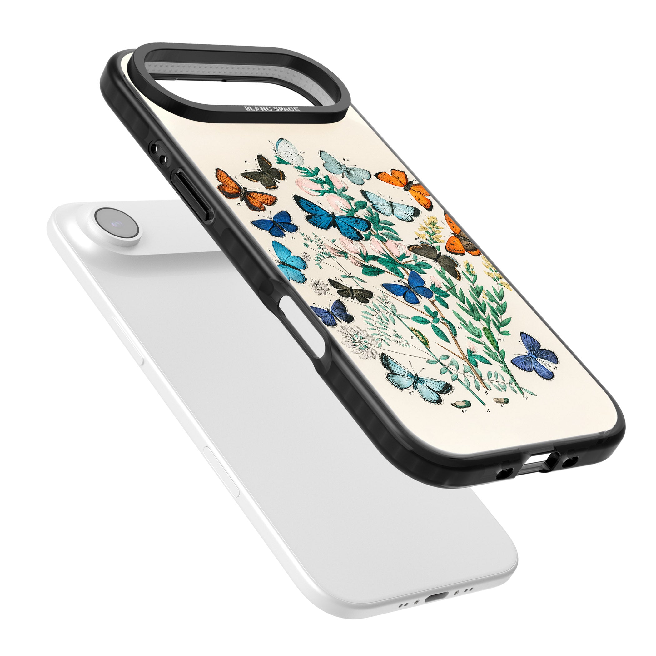 European Butterflies iPhone 17 Air Impact Pro Black Phone Case Colours