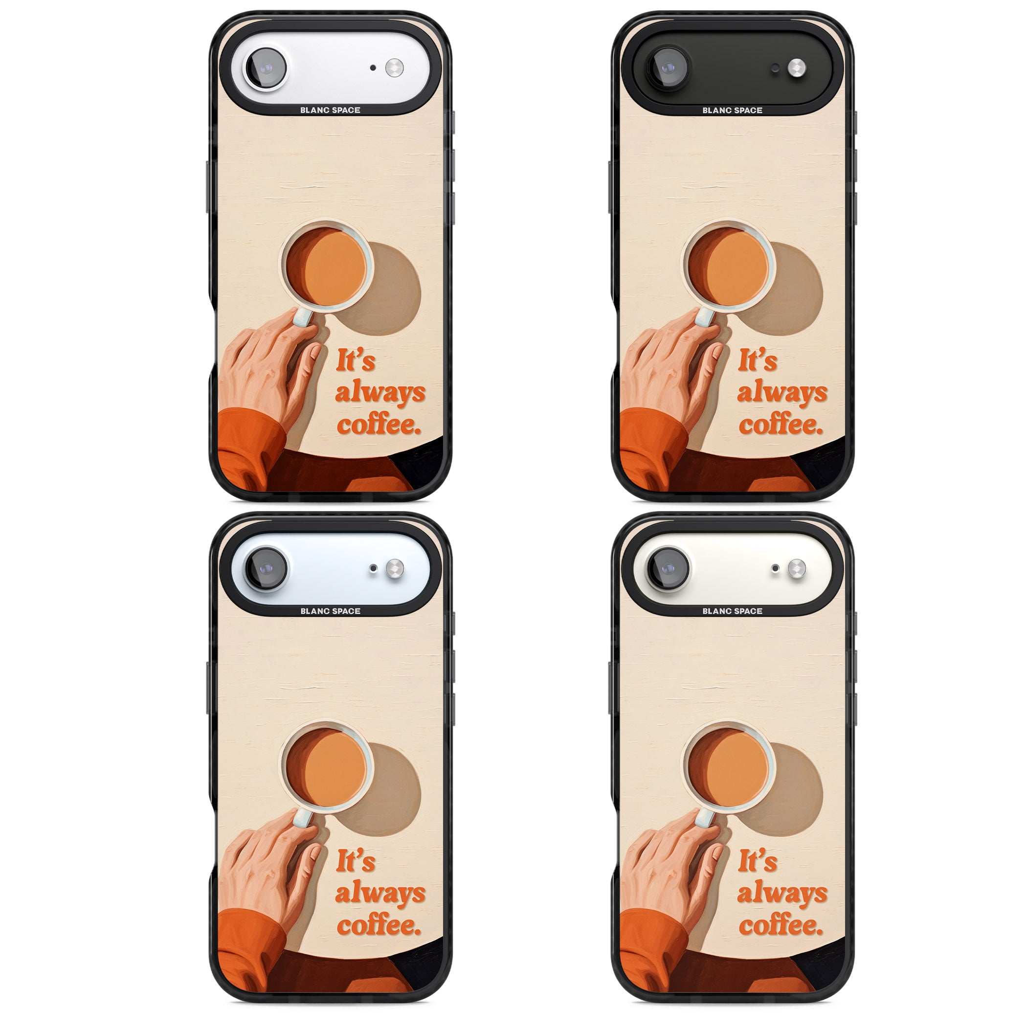 Its Always Coffee iPhone 17 Air Impact Pro Black Phone Case APT Impact Protection