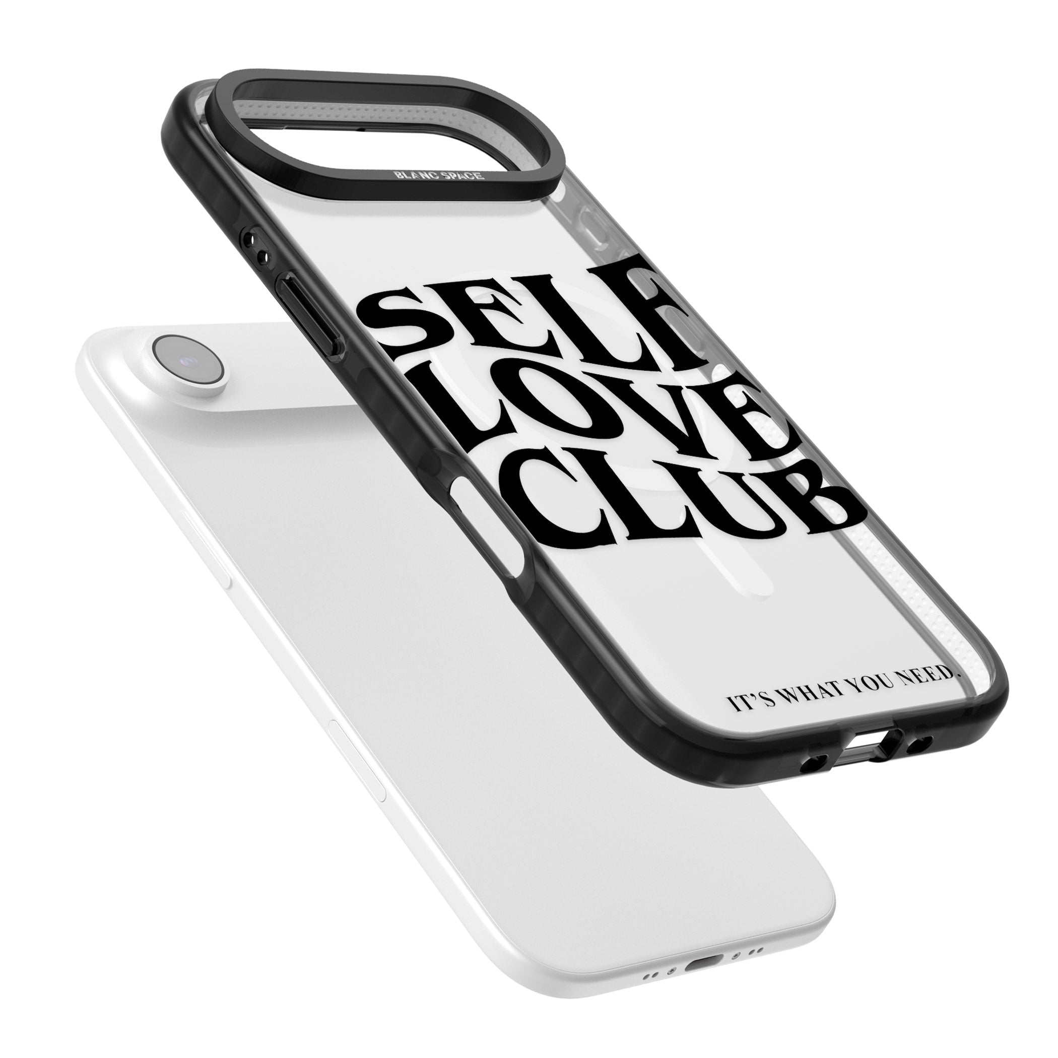 Self Love Club Black iPhone 17 Air Impact Pro Black Phone Case Colours