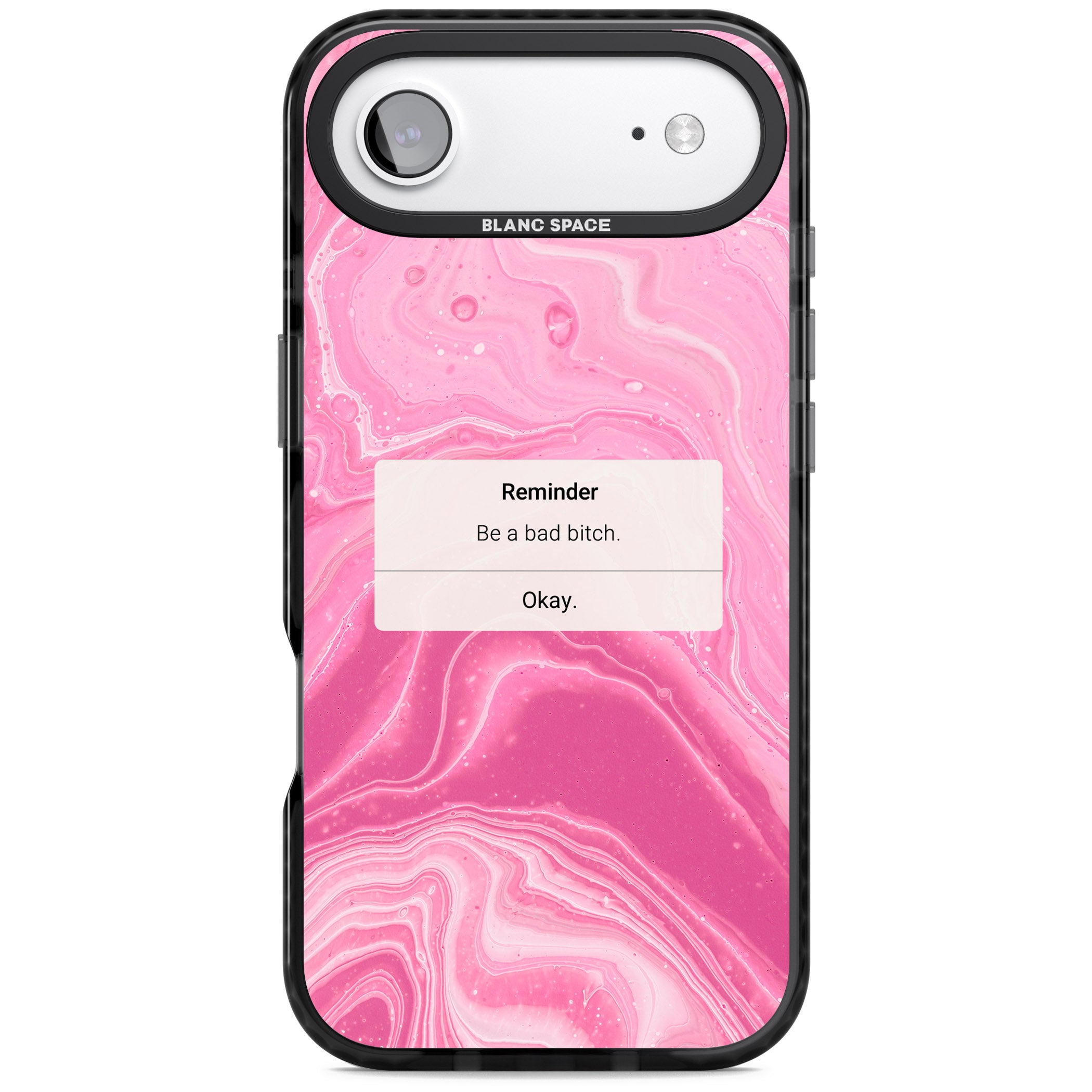 Bad Bitch Reminder iPhone 17 Air Impact Pro Black Phone Case
