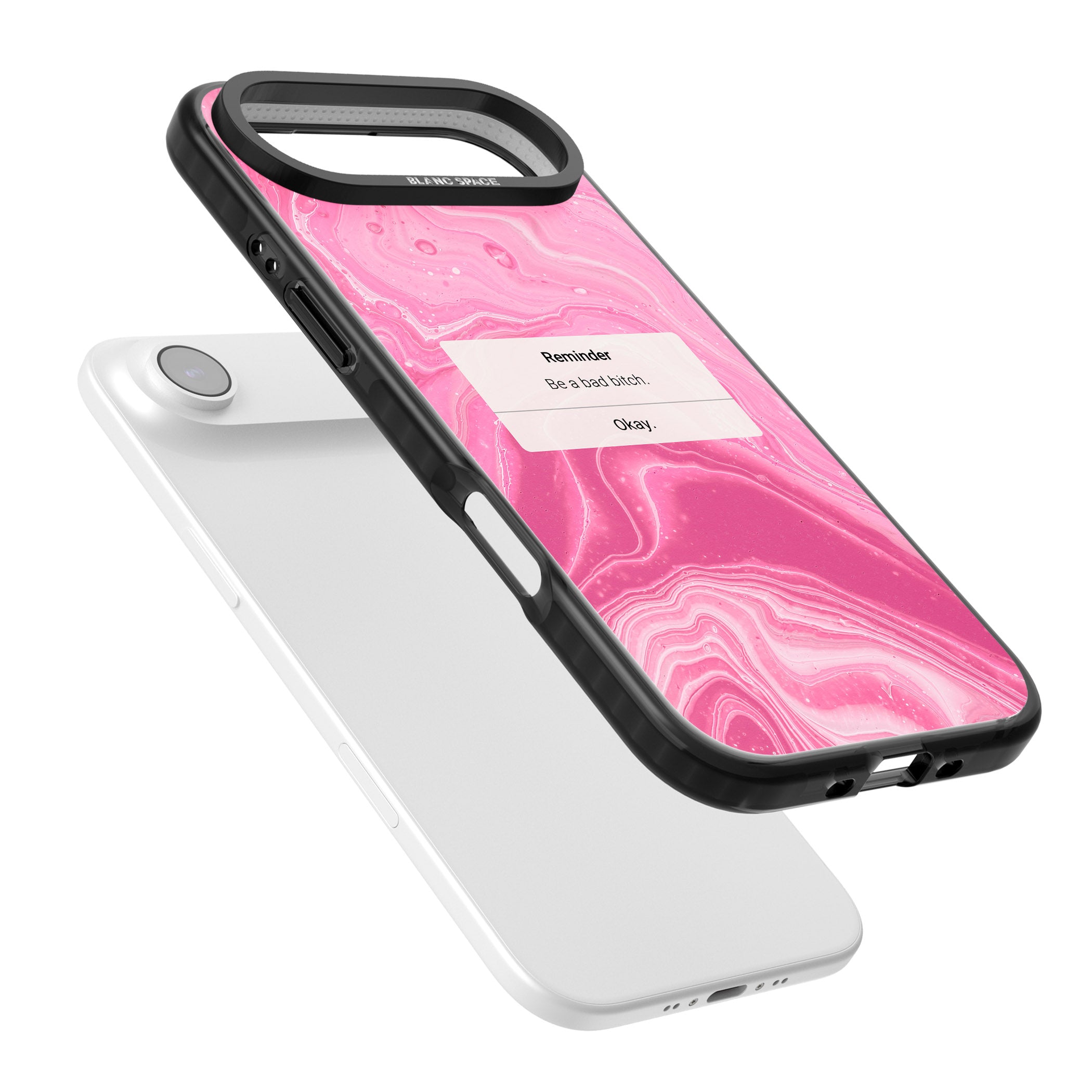 Bad Bitch Reminder iPhone 17 Air Impact Pro Black Phone Case Colours