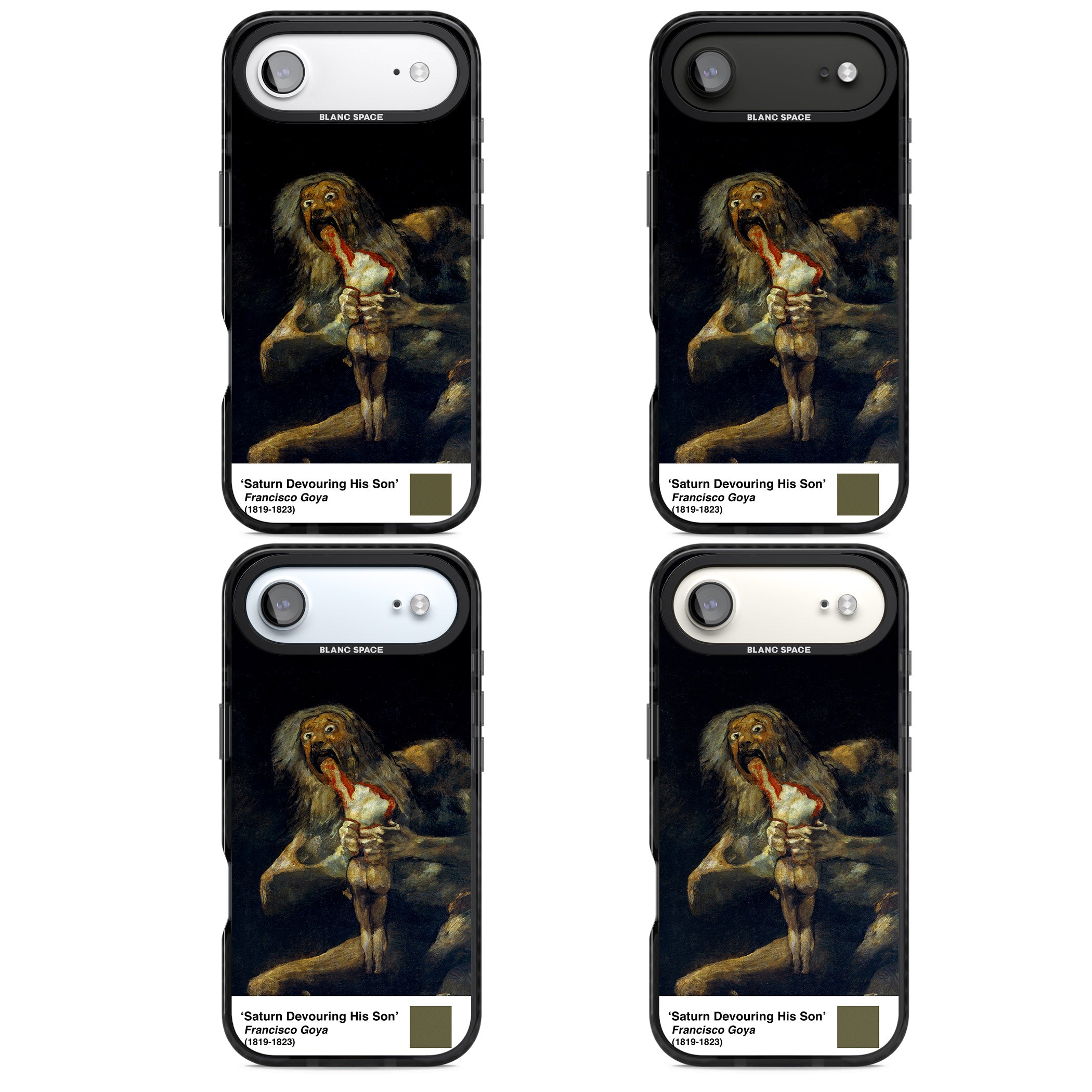 Saturn Devouring His Son iPhone 17 Air Impact Pro Black Phone Case APT Impact Protection
