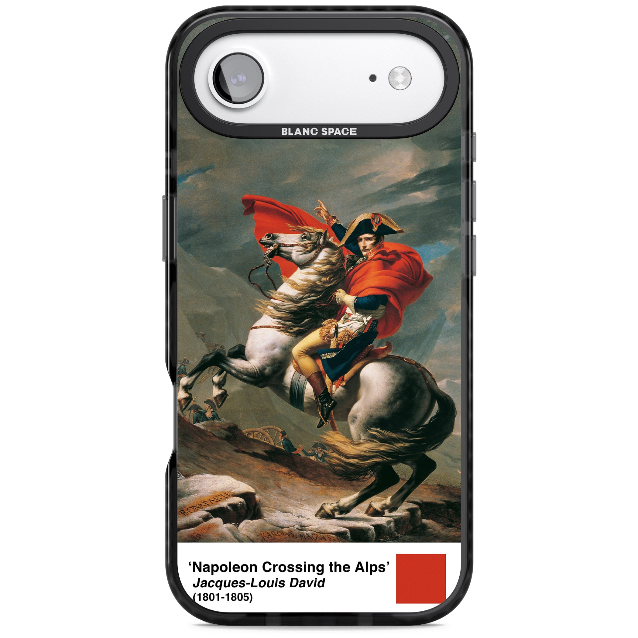 Napoleon Crossing The Alps iPhone 17 Air Impact Pro Black Phone Case