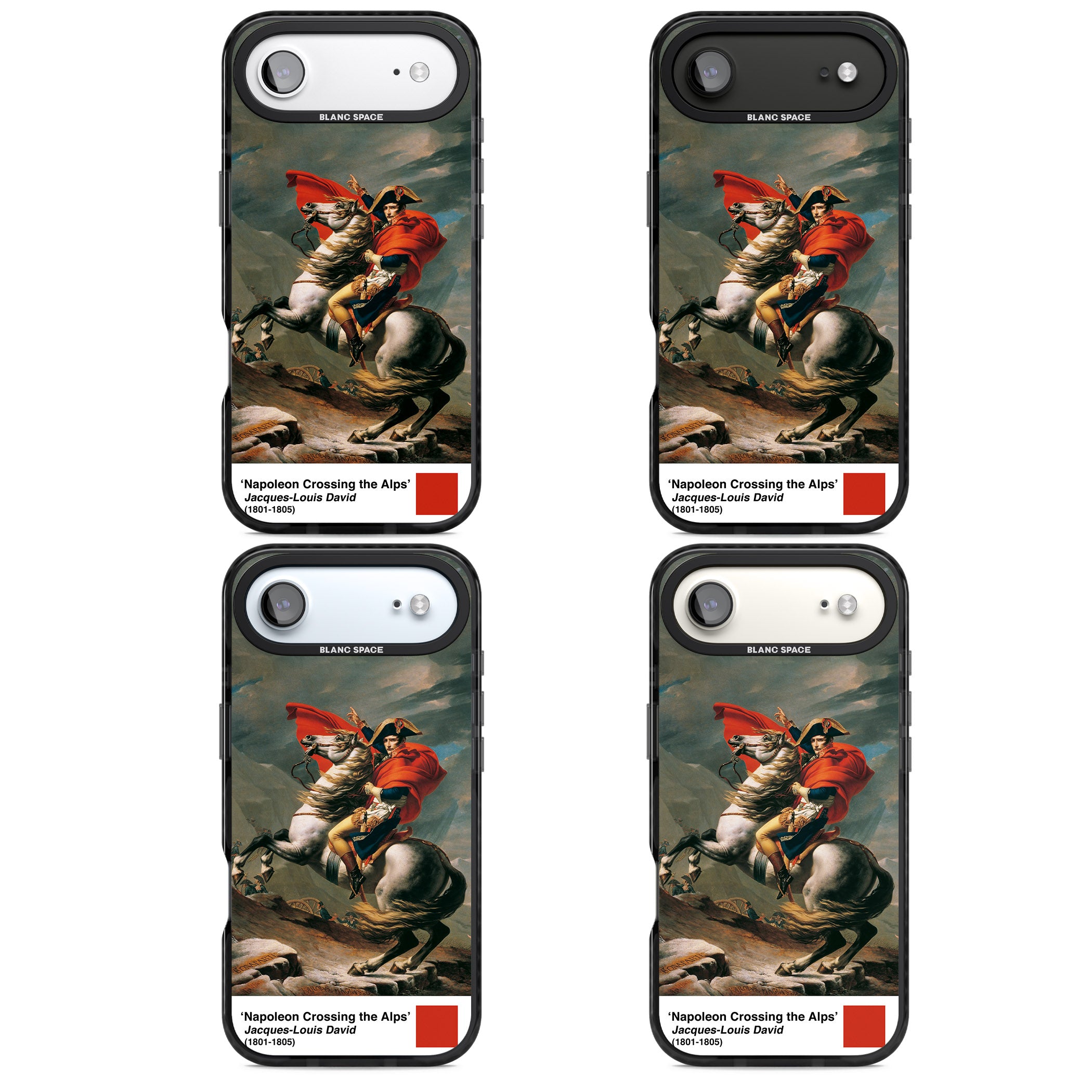 Napoleon Crossing The Alps iPhone 17 Air Impact Pro Black Phone Case APT Impact Protection