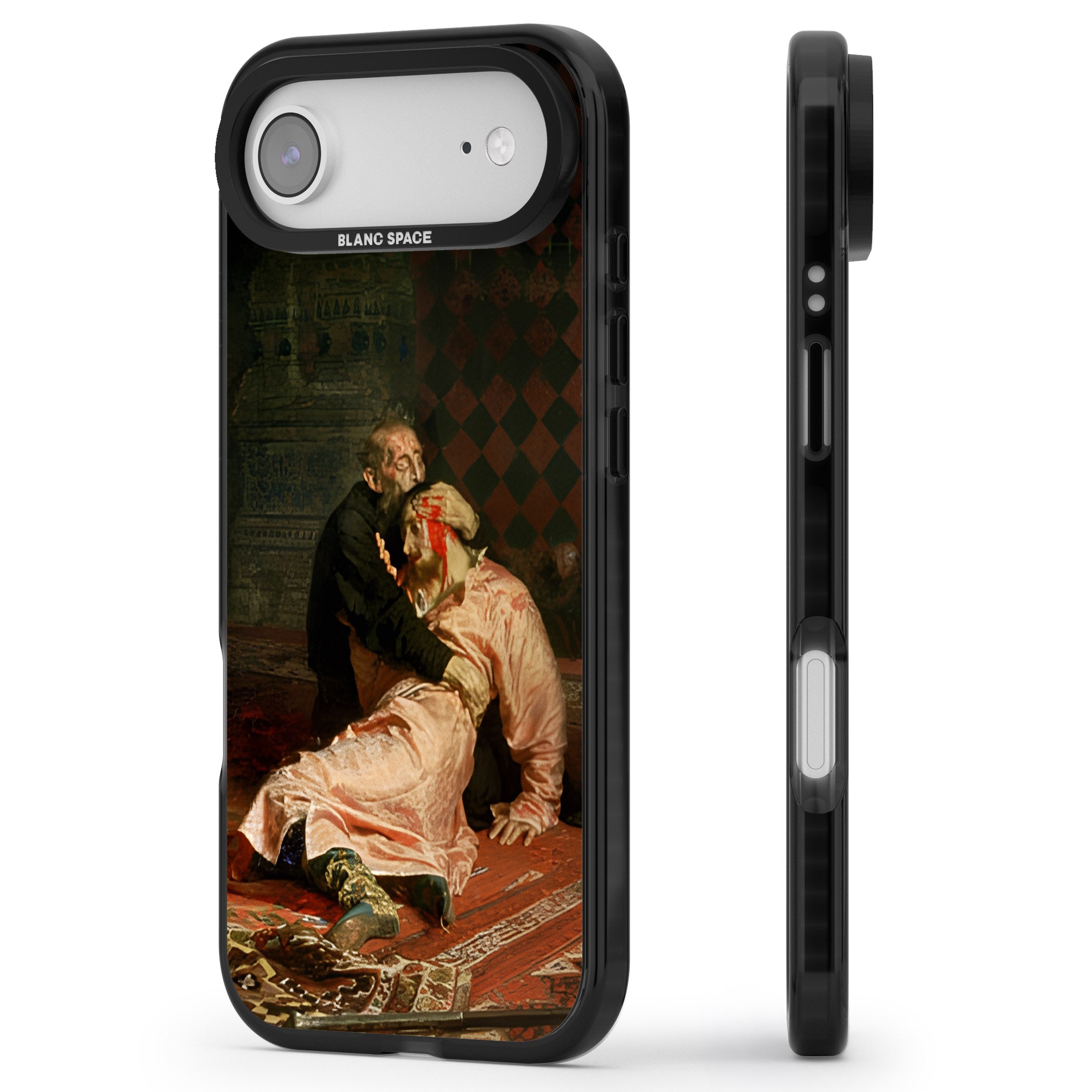 Ivan The Terrible & His Son iPhone 17 Air Impact Pro Black Phone Case Side Profile