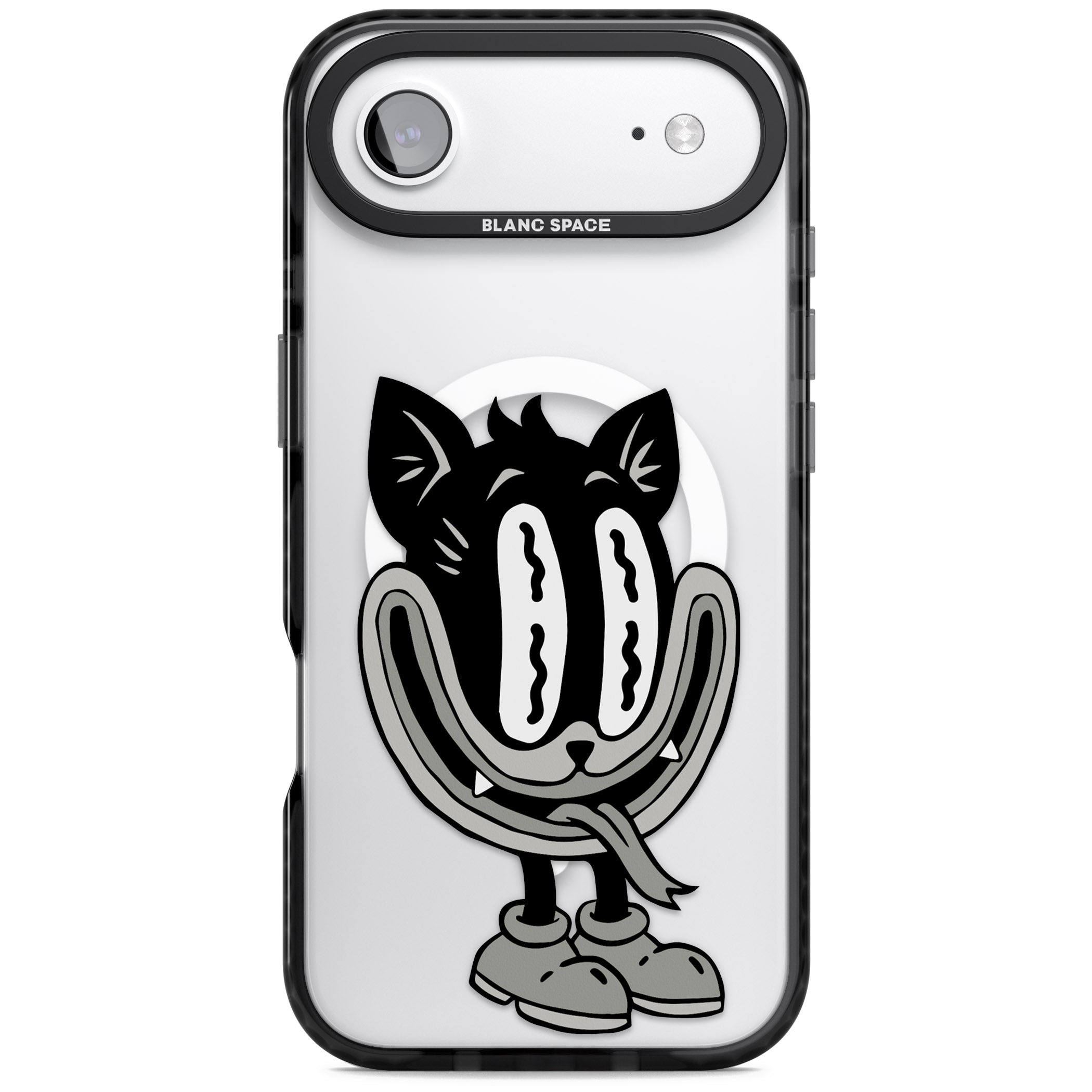 Faded Feline iPhone 17 Air Impact Pro Black Phone Case