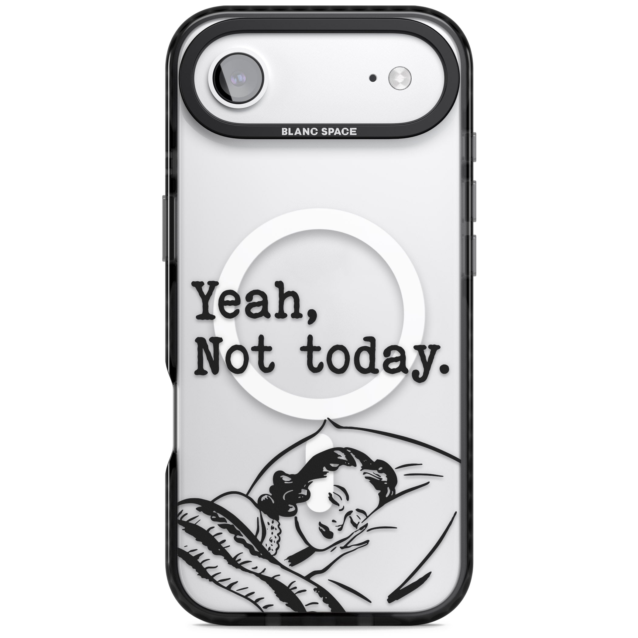 Yeah, Not Today iPhone 17 Air Impact Pro Black Phone Case
