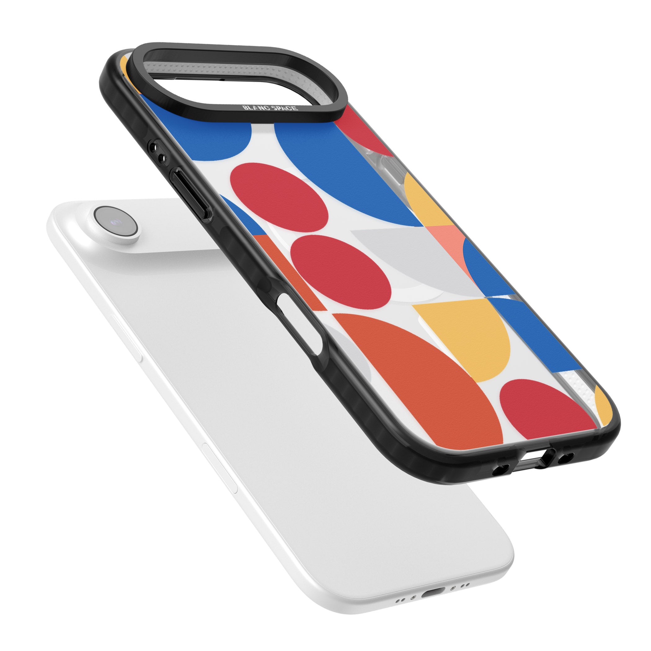 Abstract Colorful Geometric iPhone 17 Air Impact Pro Black Phone Case Colours