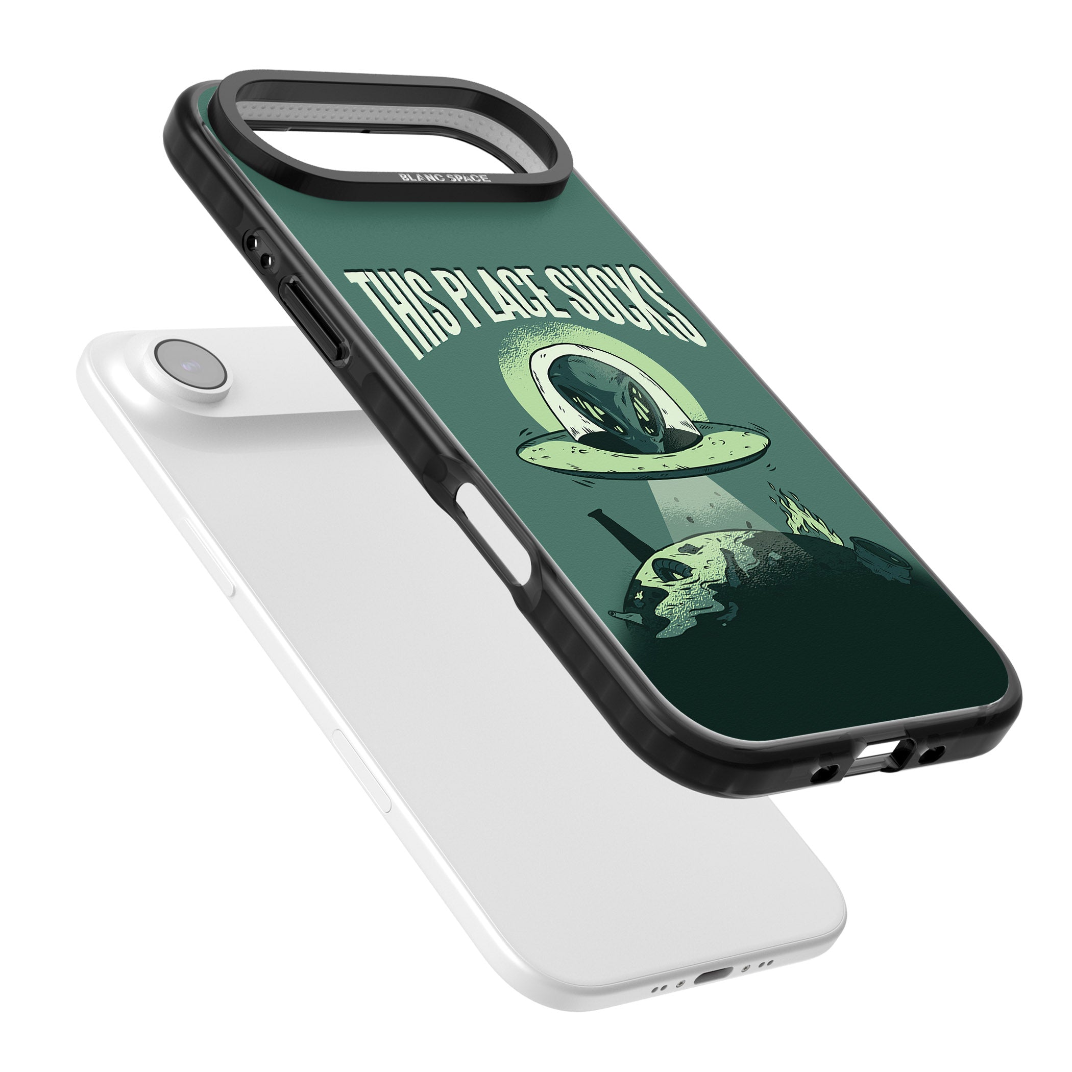 Earth Sucks iPhone 17 Air Impact Pro Black Phone Case Colours