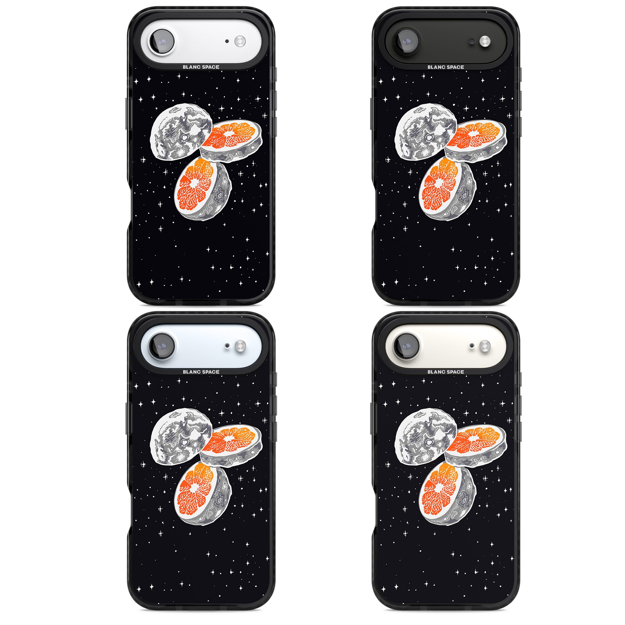 Blood Orange Moon iPhone 17 Air Impact Pro Black Phone Case APT Impact Protection
