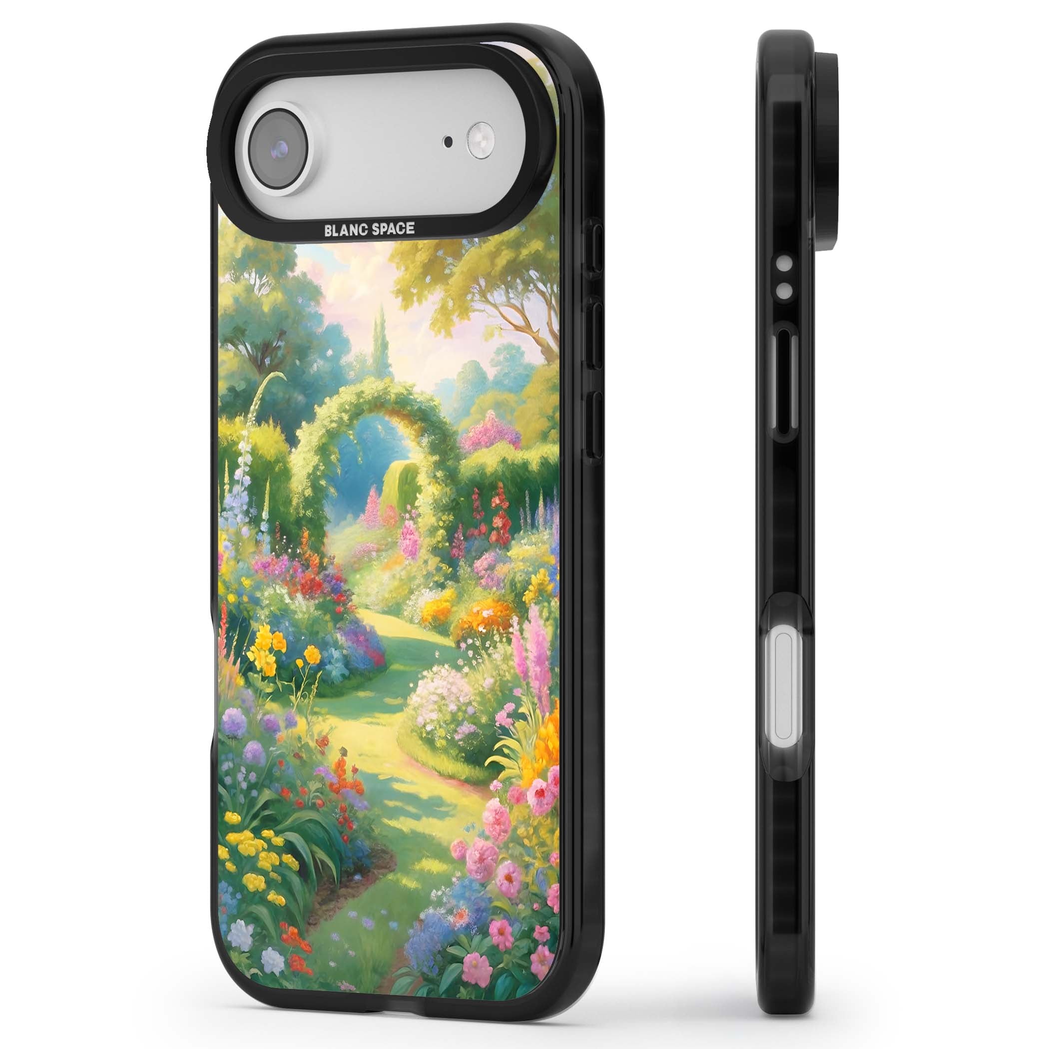 The Painter's Garden floral iPhone case | Black Impact Magsafe case for iPhone Air