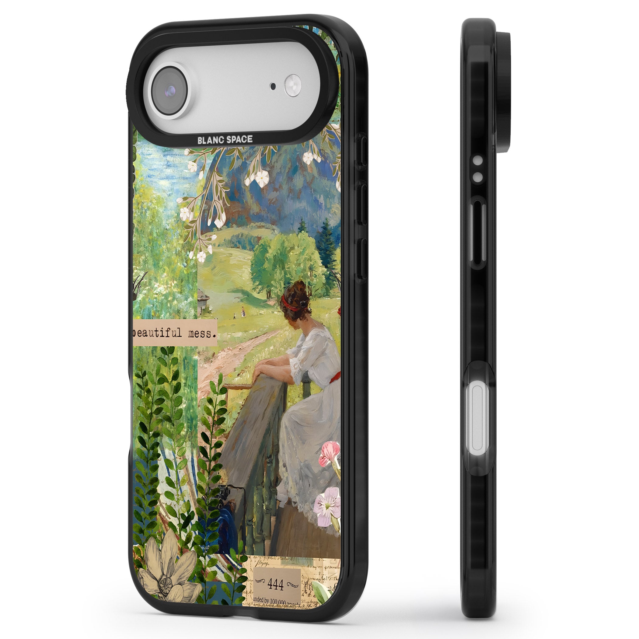 Beautiful Mess iPhone 17 Air Impact Pro Black Phone Case Side Profile