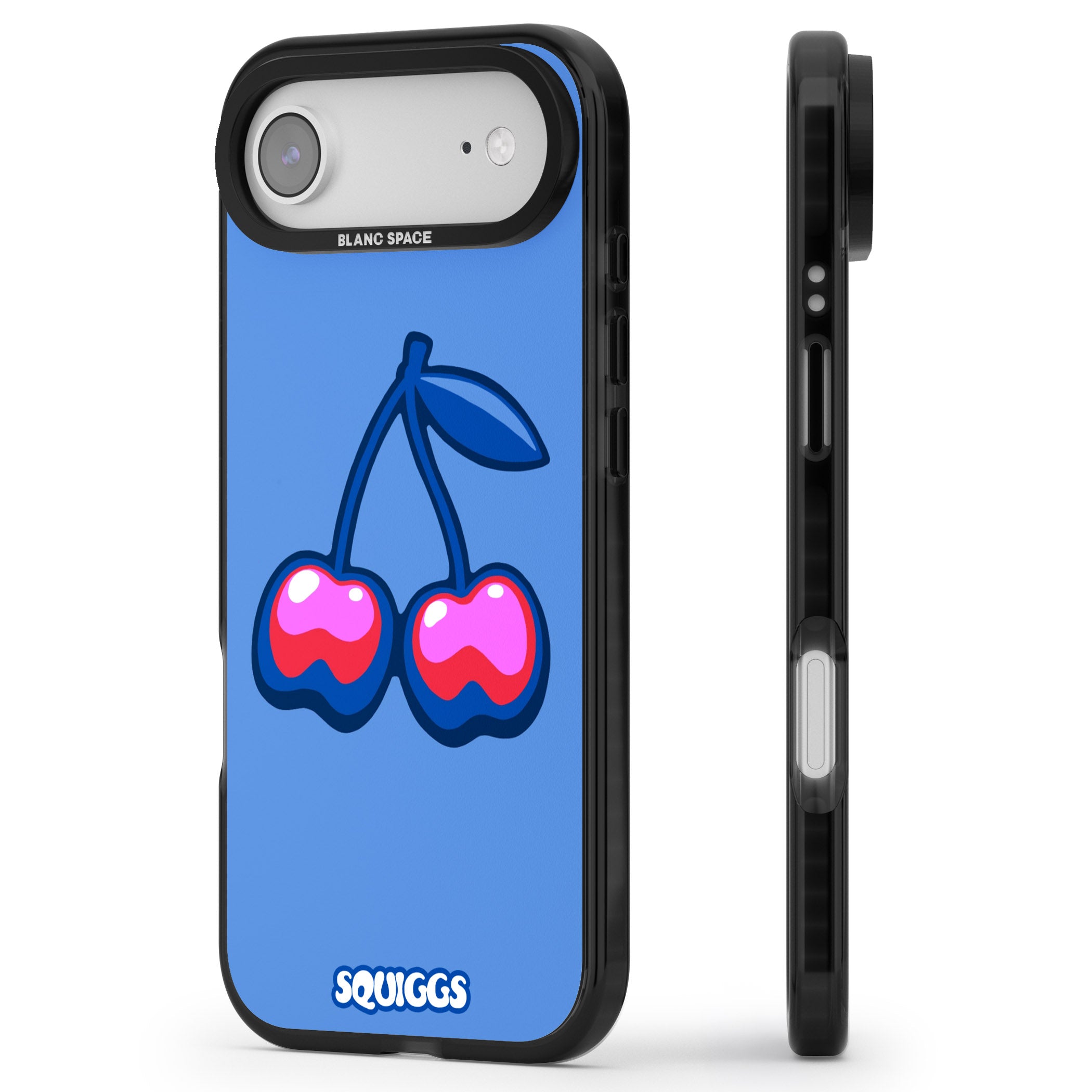 Cherry Bomb iPhone 17 Air Impact Pro Black Phone Case Side Profile