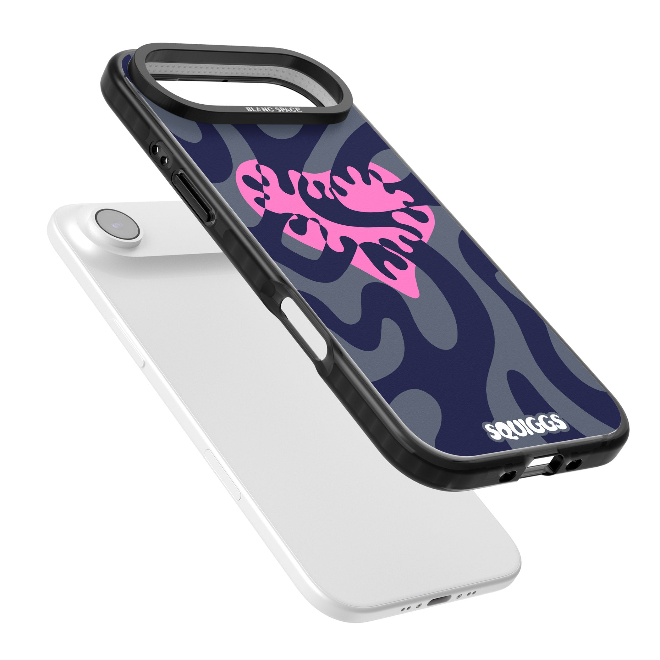 Abstract Heart iPhone 17 Air Impact Pro Black Phone Case Colours