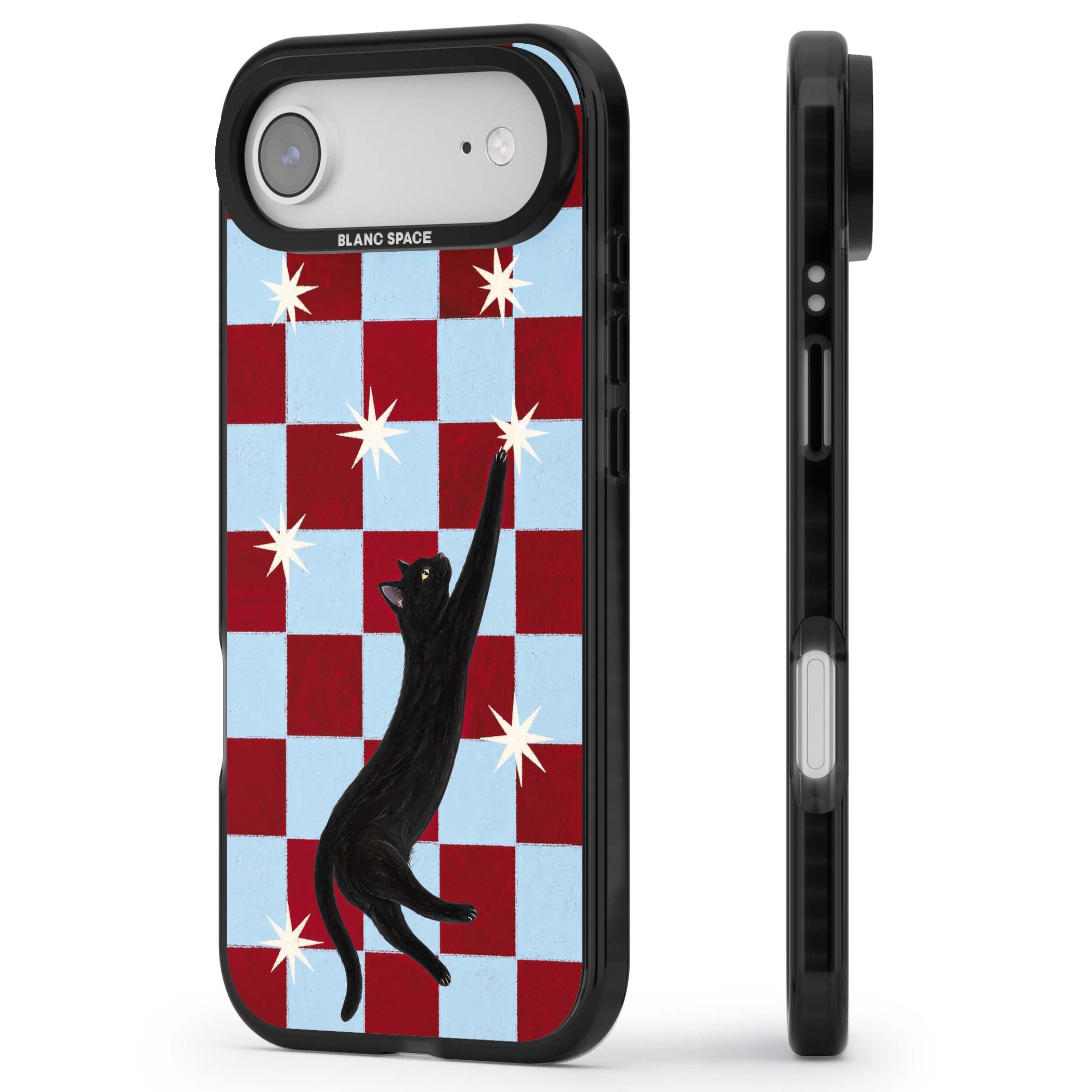 Starlit Kitty animals iPhone case | Black Impact Magsafe case for iPhone Air