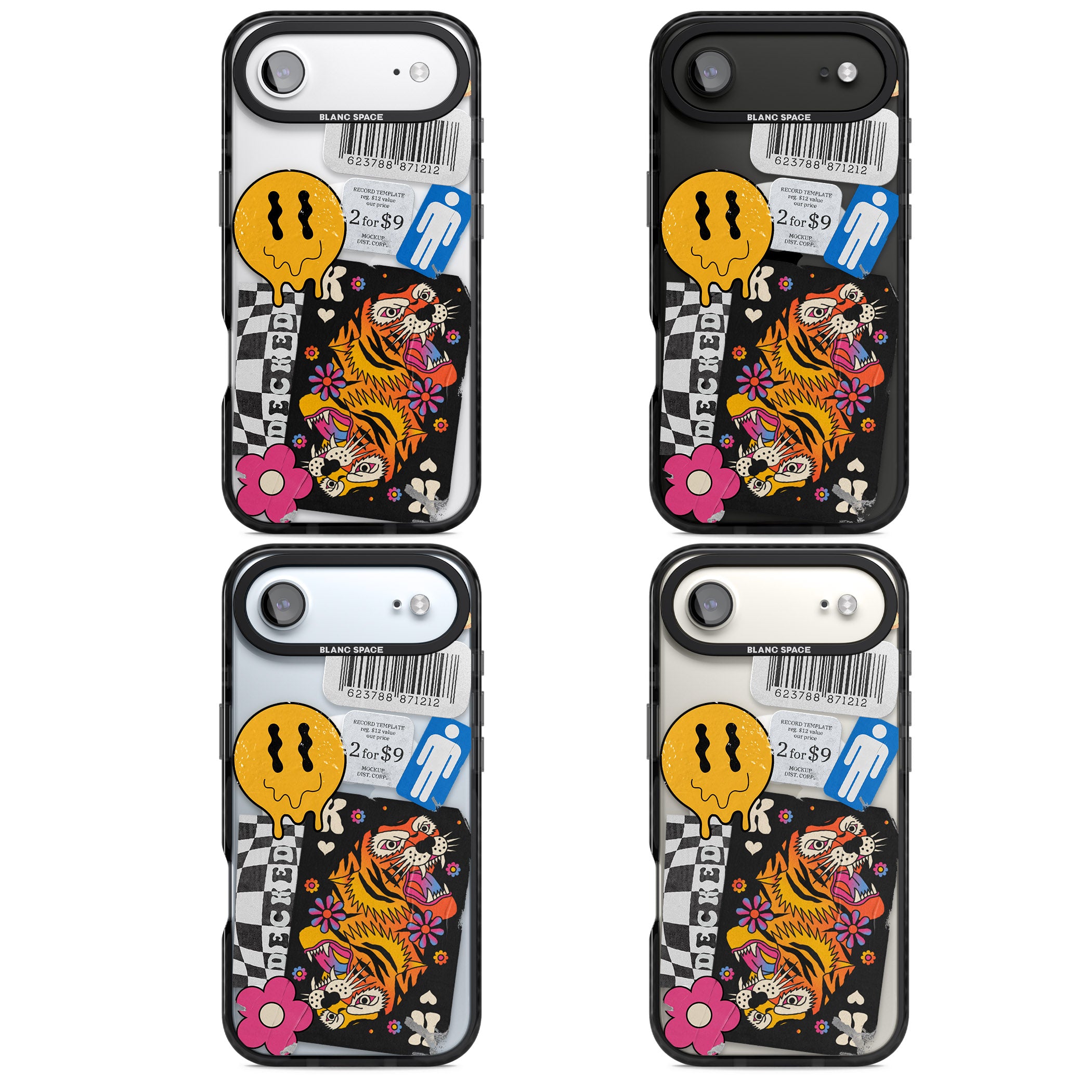 Electric Vibes iPhone 17 Air Impact Pro Black Phone Case APT Impact Protection