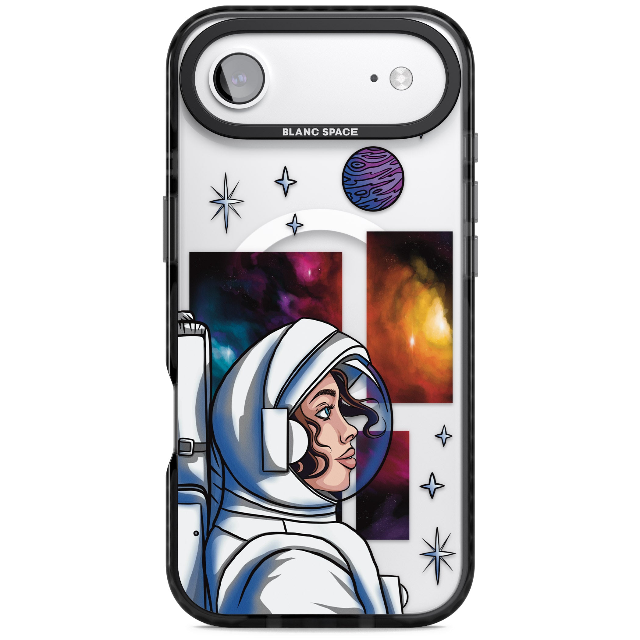 Cosmic Ambition iPhone 17 Air Impact Pro Black Phone Case
