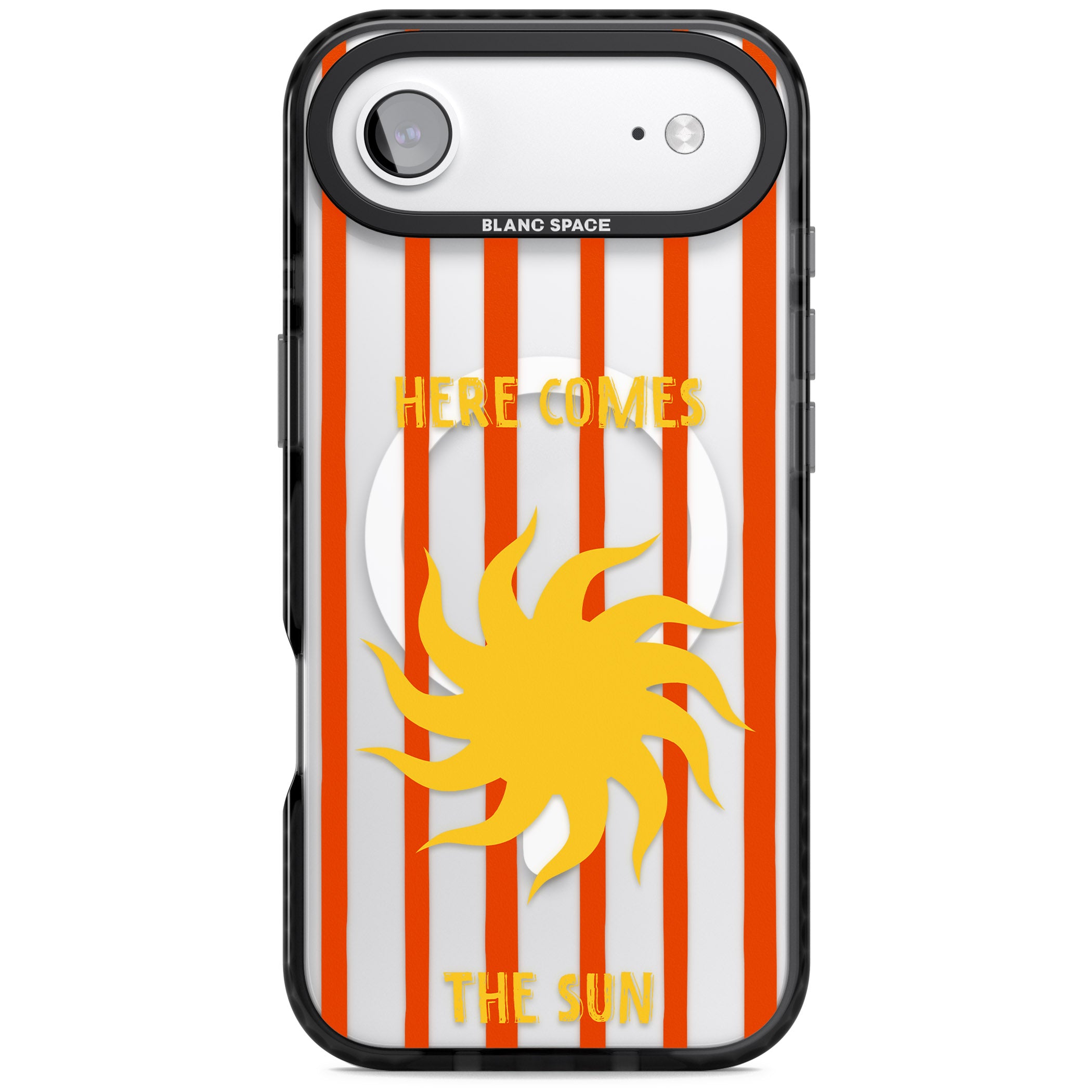 Here Comes The Sun iPhone 17 Air Impact Pro Black Phone Case