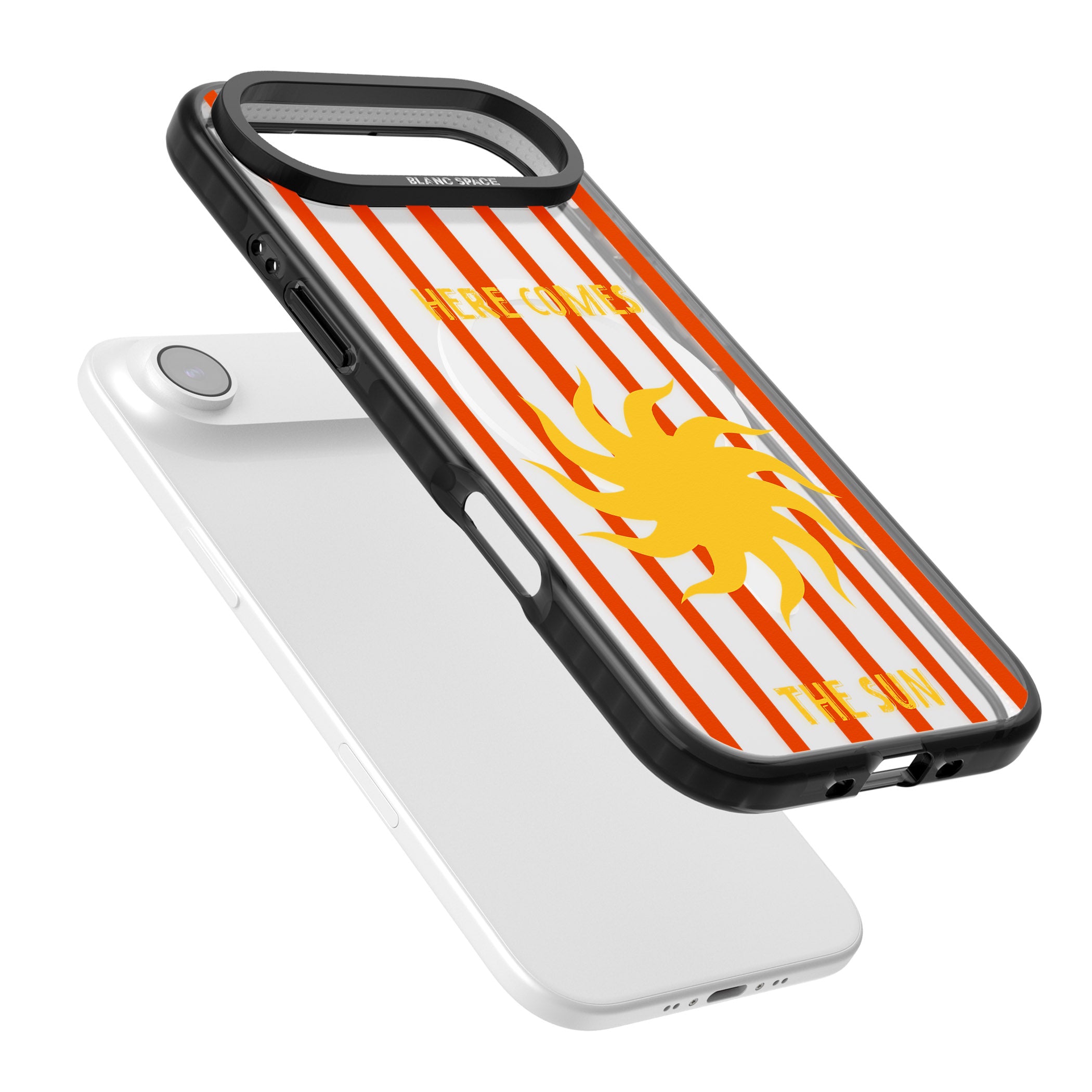 Here Comes The Sun iPhone 17 Air Impact Pro Black Phone Case Colours