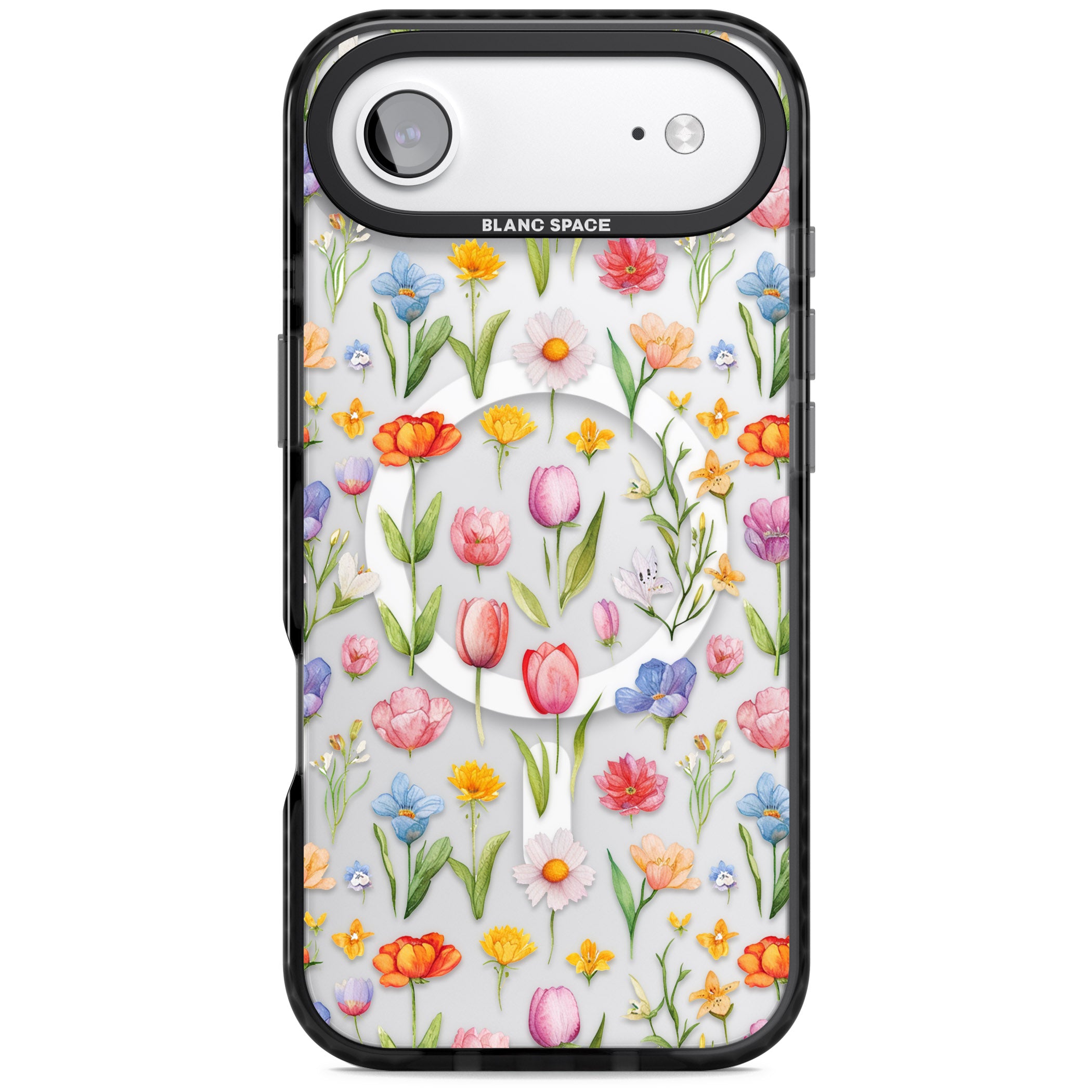 Small Flower Mix iPhone 17 Air Impact Pro Black Phone Case