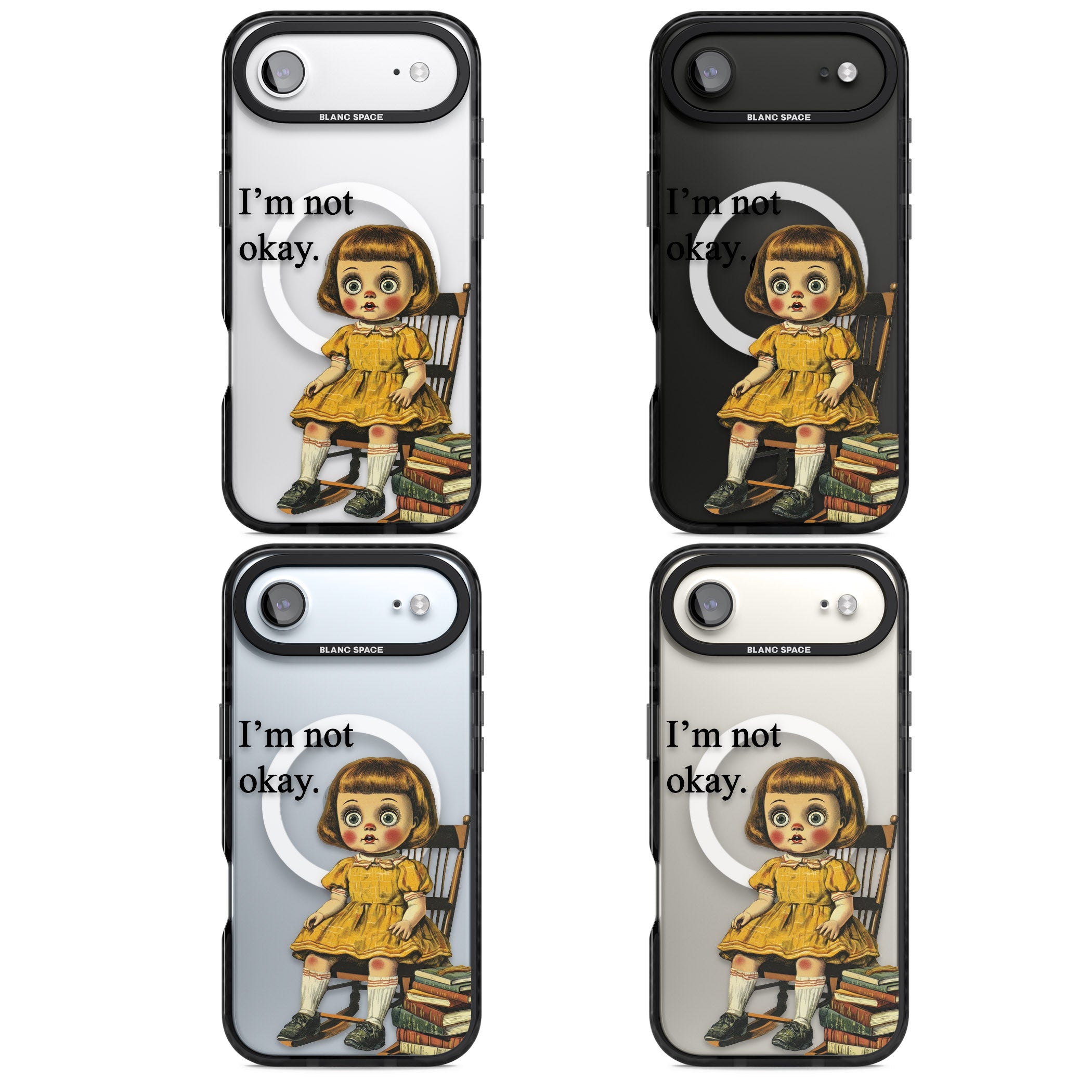 Im Not Okay iPhone 17 Air Impact Pro Black Phone Case APT Impact Protection