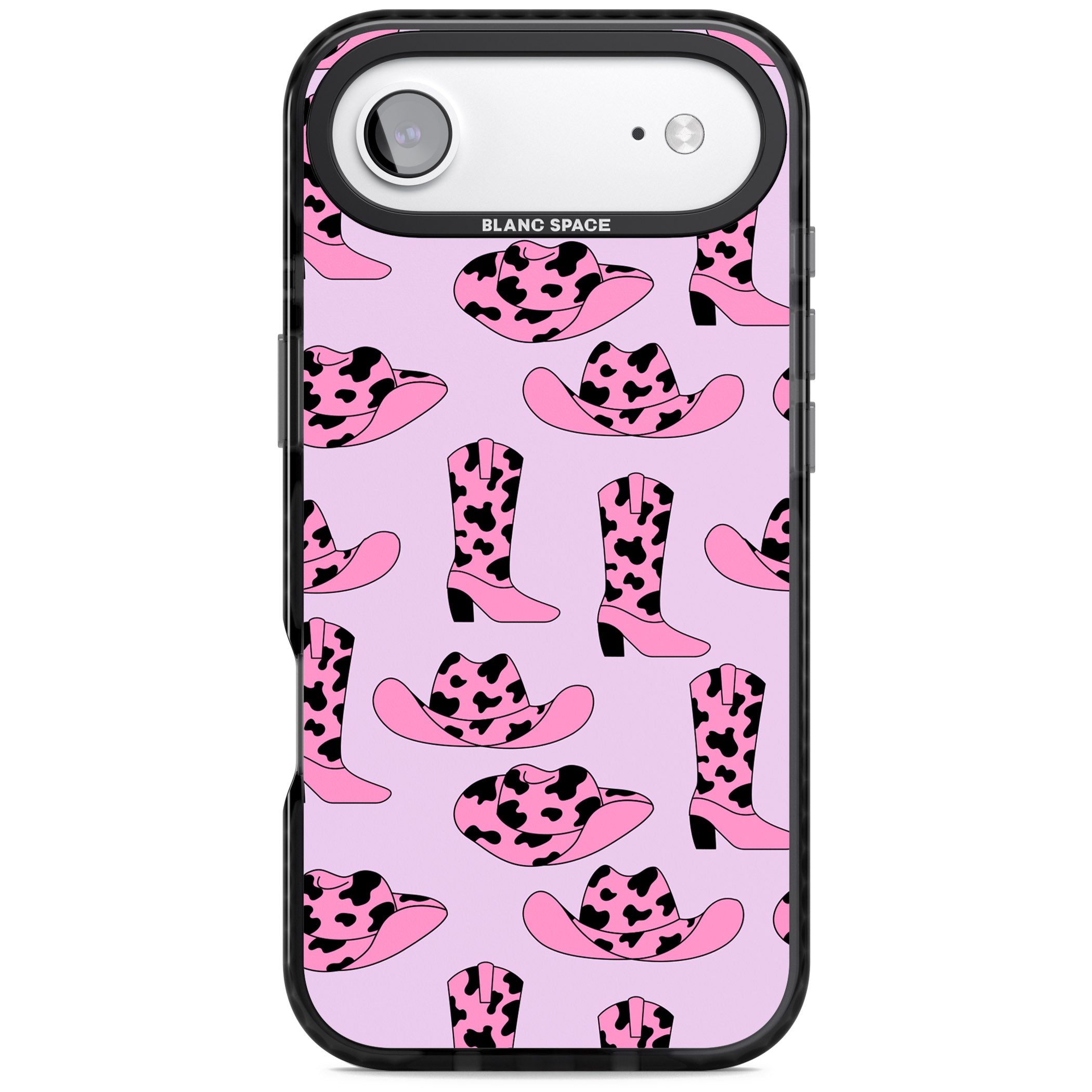 Cow Girl Pattern iPhone 17 Air Impact Pro Black Phone Case