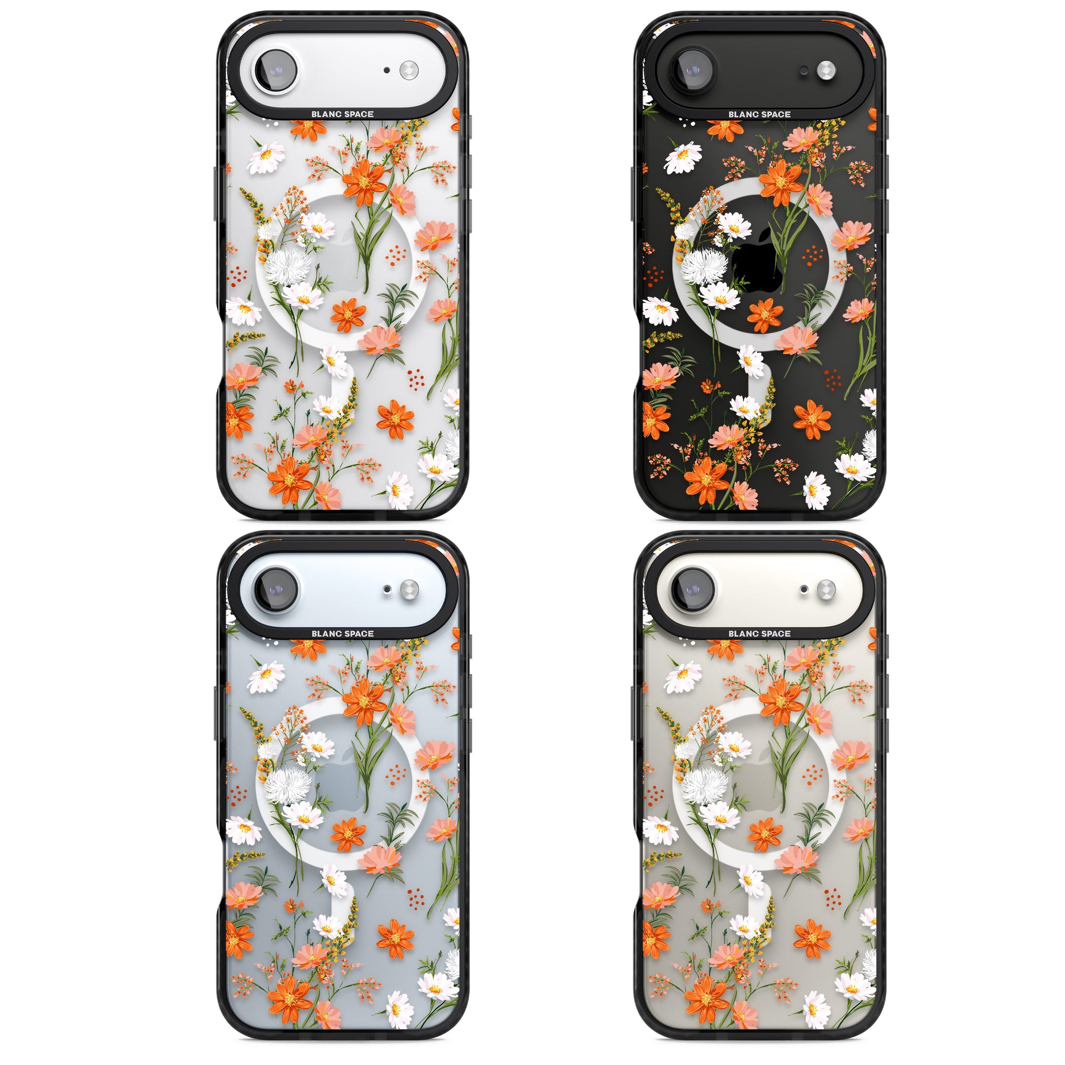 Sunset Wildflowers iPhone 17 Air Impact Pro Black Phone Case APT Impact Protection