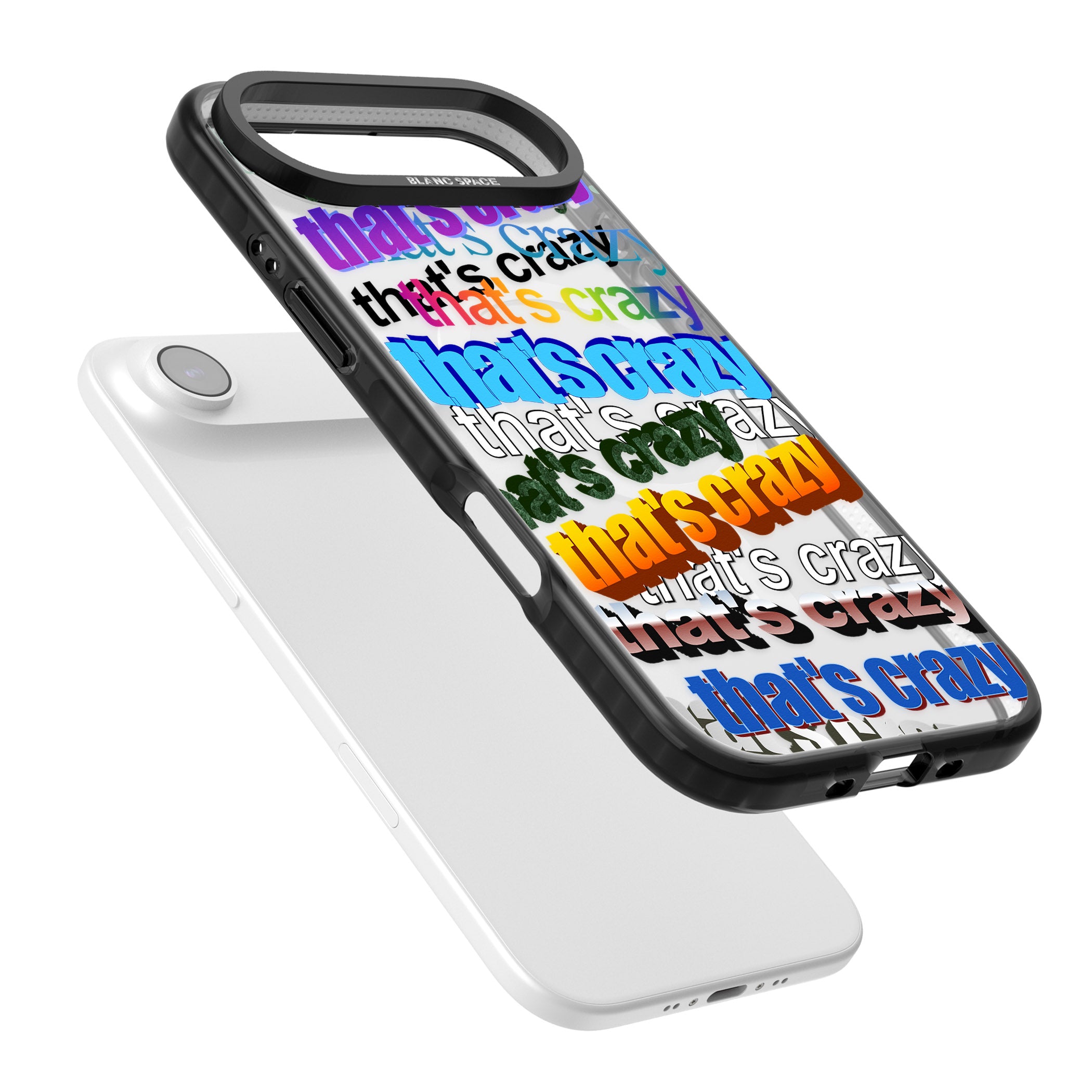 That'S Crazy Typography iPhone 17 Air Impact Pro Black Phone Case Colours