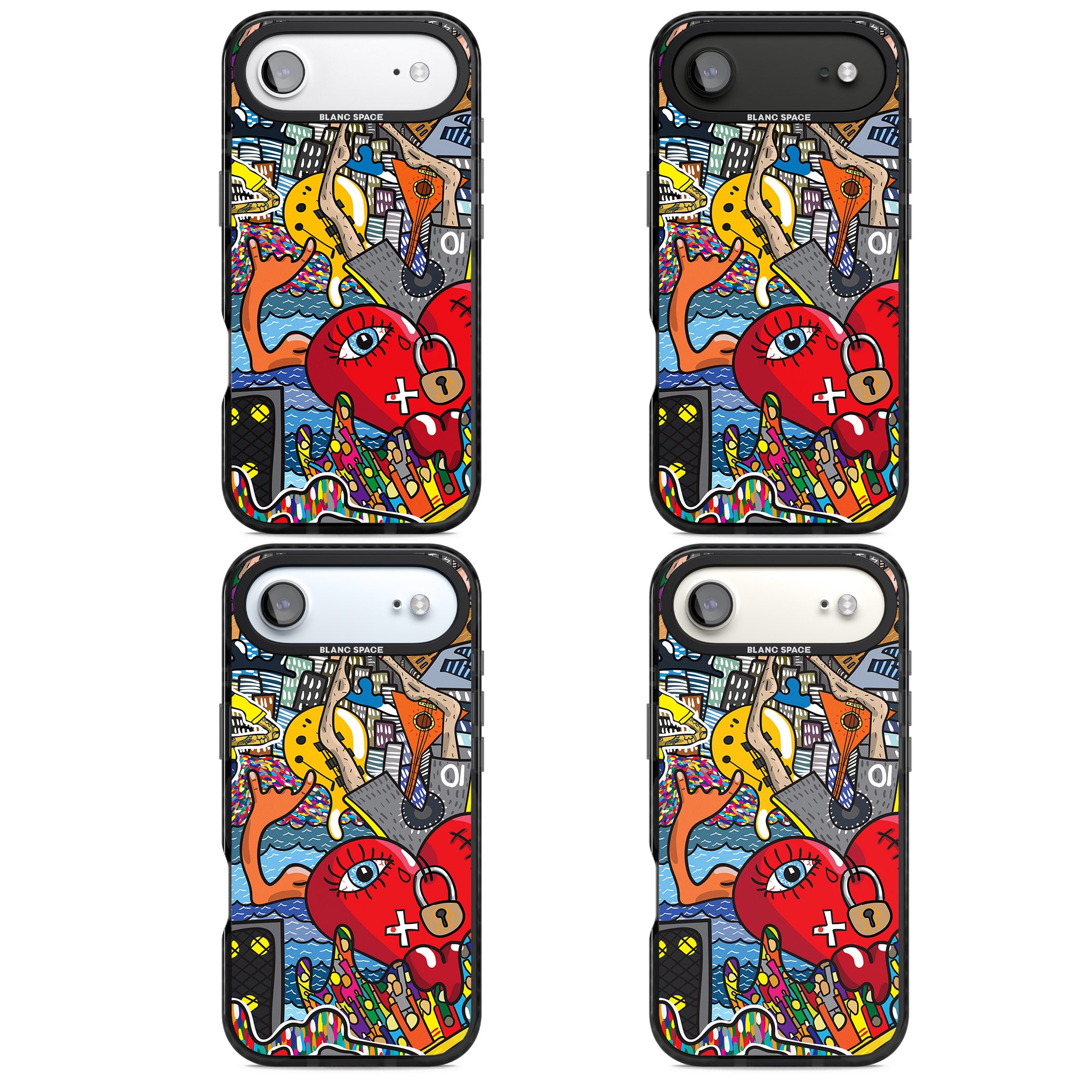 Crowd Tsunami iPhone 17 Air Impact Pro Black Phone Case APT Impact Protection