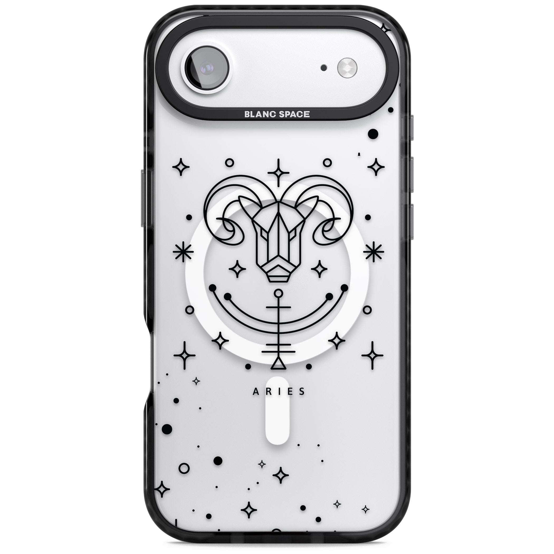 Aries Emblem iPhone 17 Air Impact Pro Black Phone Case