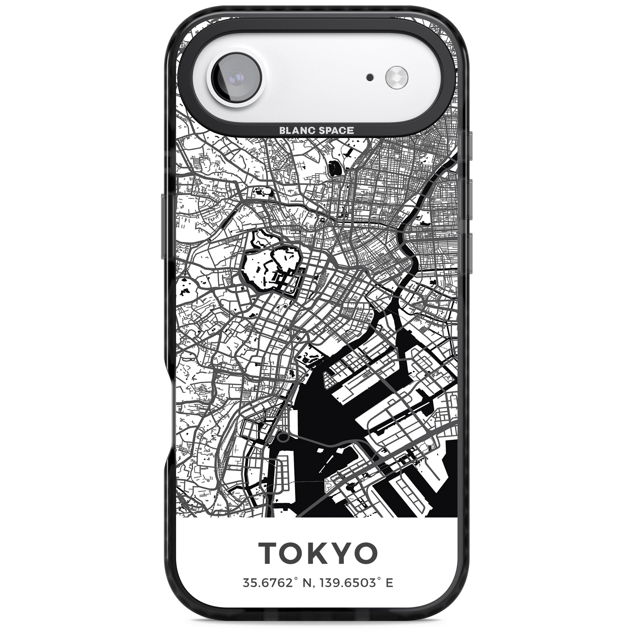 Tokyo Map iPhone 17 Air Impact Black Phone Case