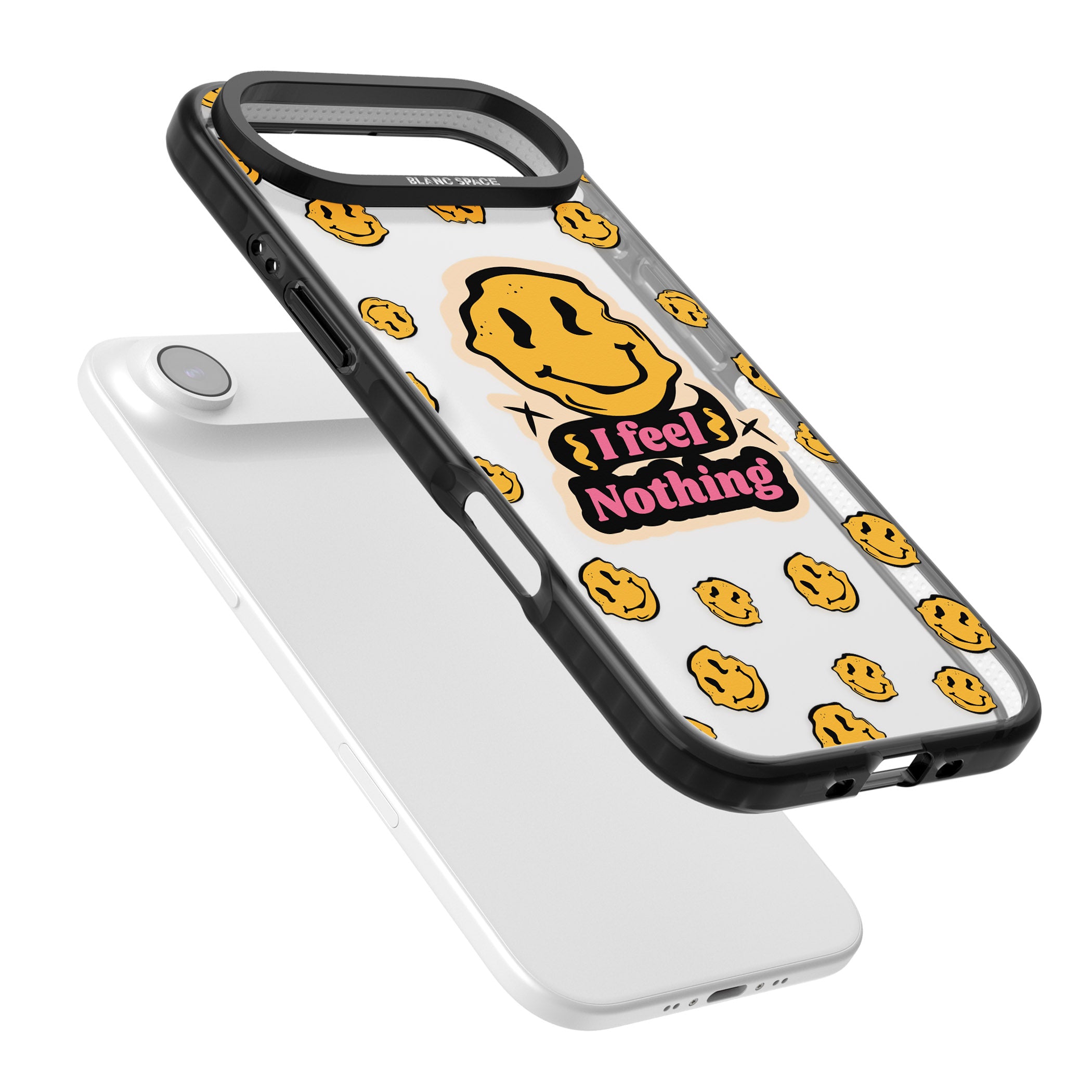 I Feel Nothing (Clear) iPhone 17 Air Impact Black Phone Case Colours