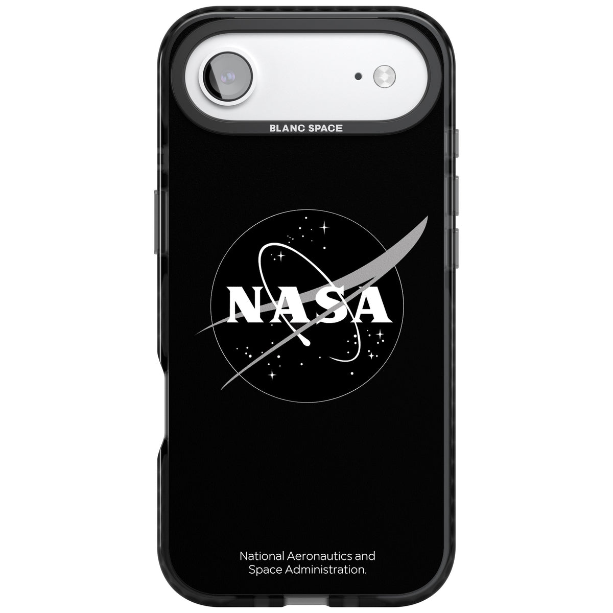 Dark Nasa Meatball iPhone Air Impact Black Phone Case front