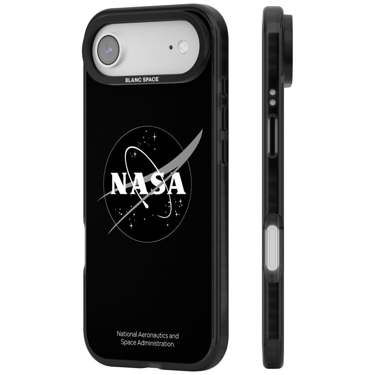 Dark Nasa Meatball iPhone Air Impact Black Phone Case side