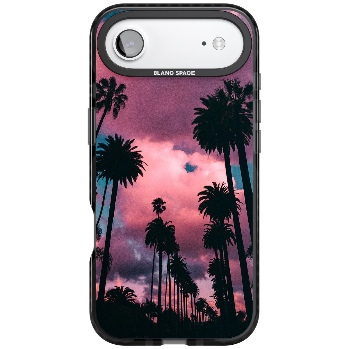 Sunset Palms iPhone Air Impact Black Phone Case front
